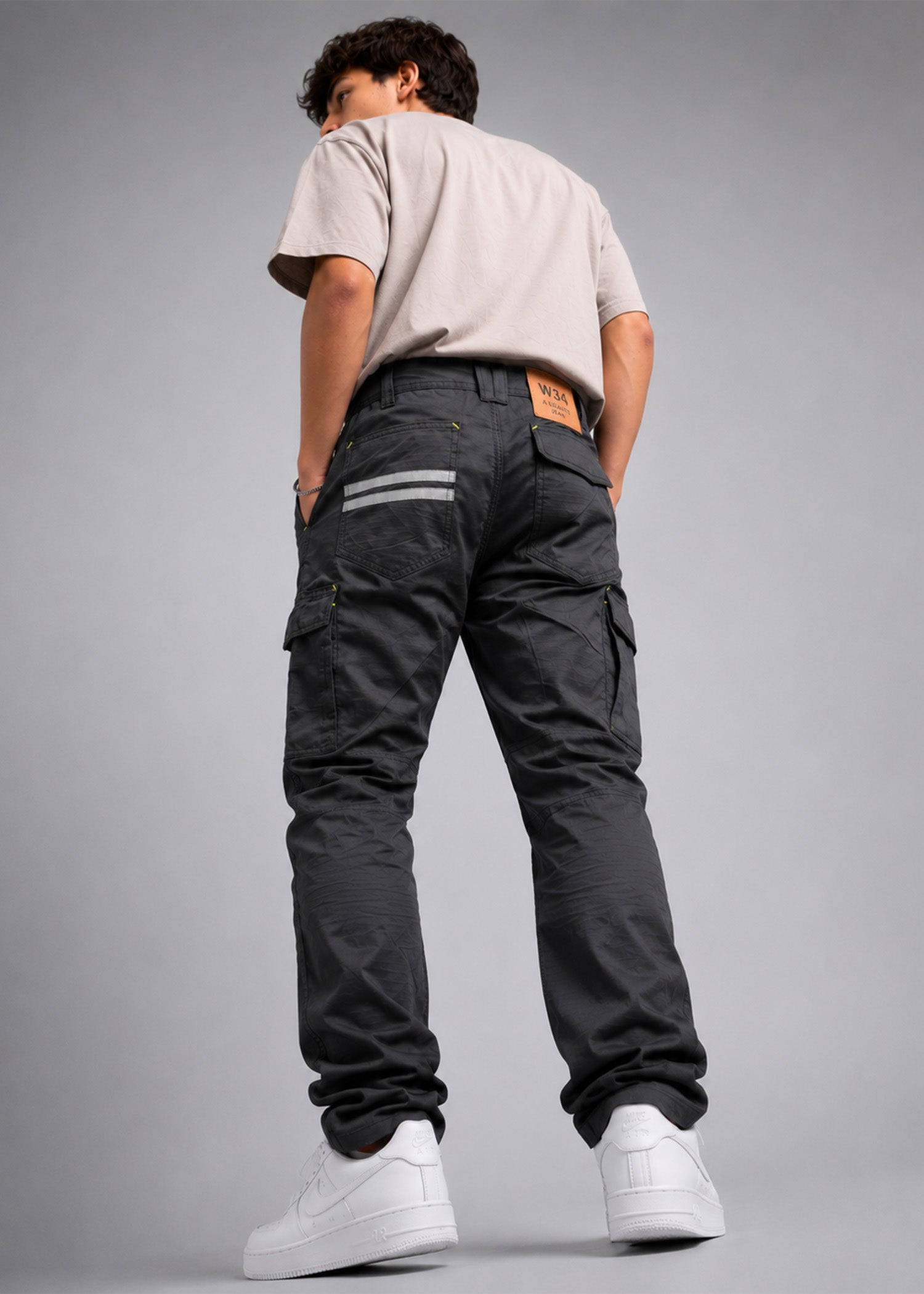 cotton Pants in Black by FLO