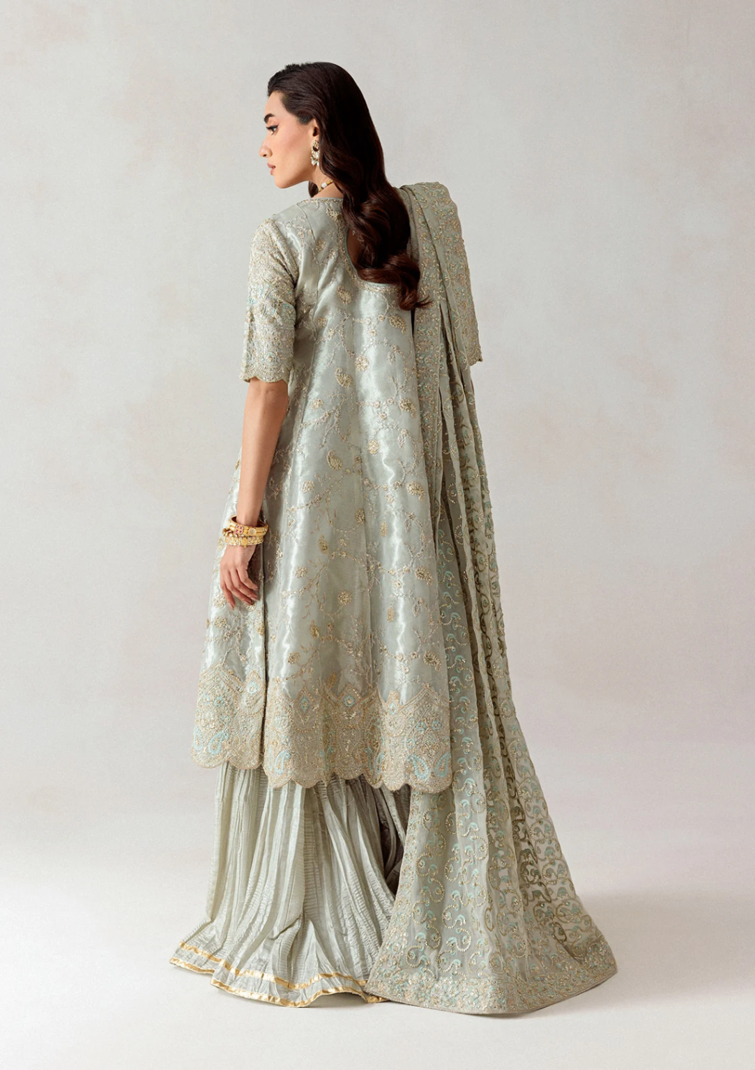 tissue Unstitched in Tea green