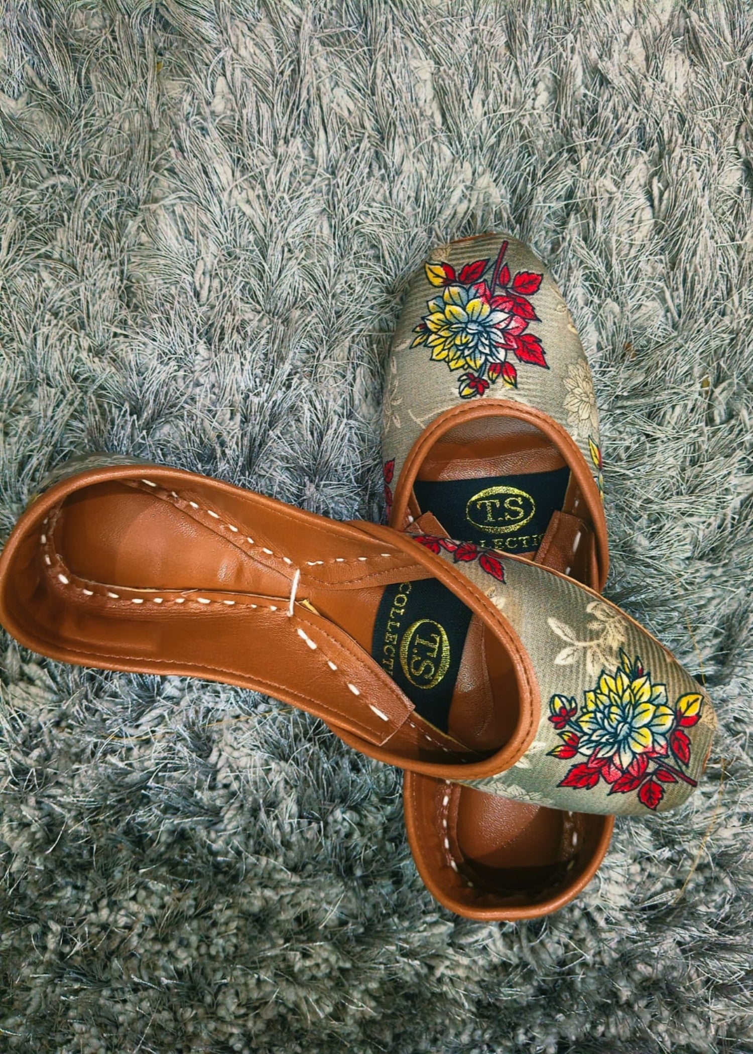Khussa in Sage green by - High Quality Women Khussa NWX4746