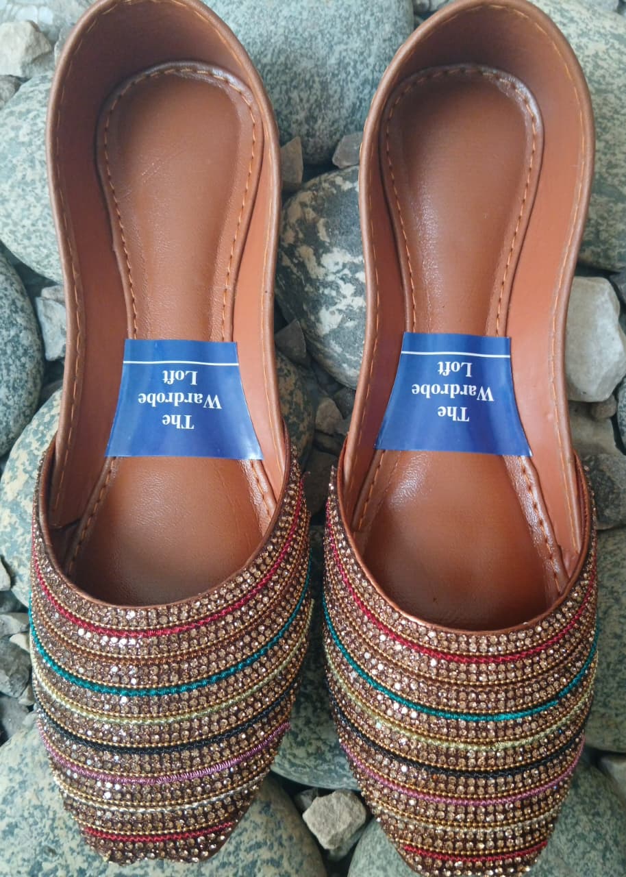 Khussa in Multi by - High Quality Women Khussa CVZ4599