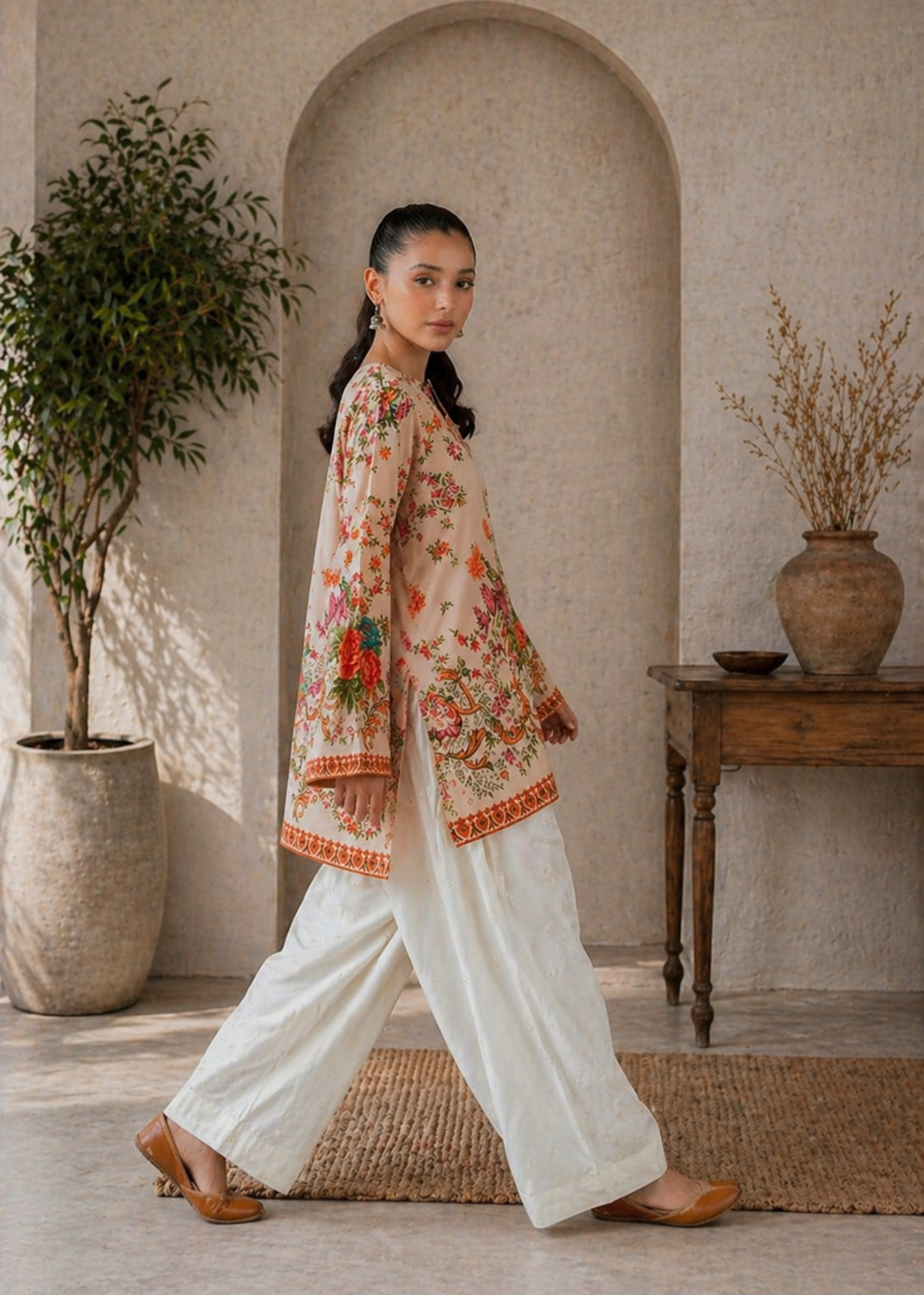 grip Kurta Set in Multi