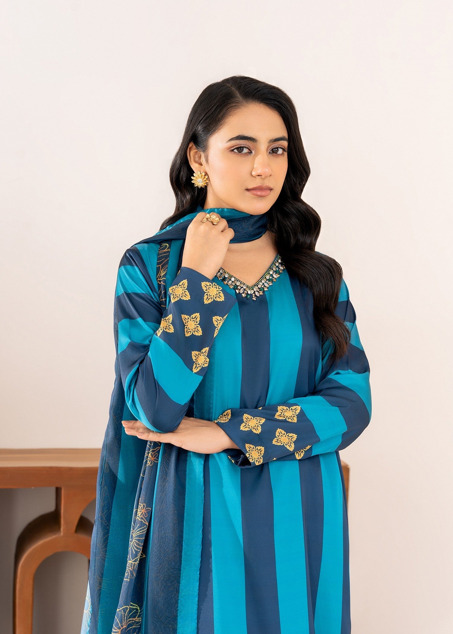 charmuse/shamooz Kurta Set in Sapphire blue