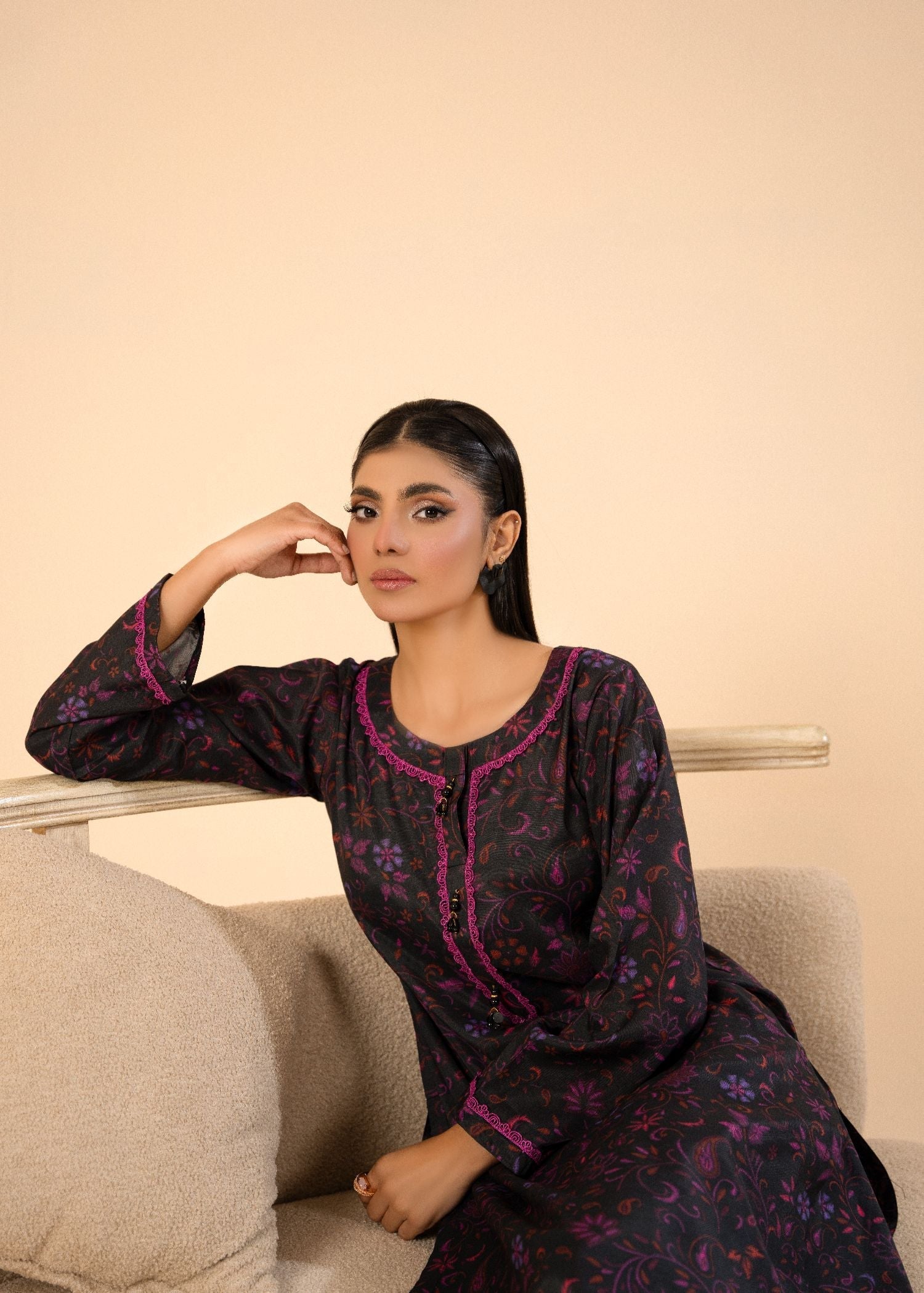 viscose Co Ord Sets in Plum