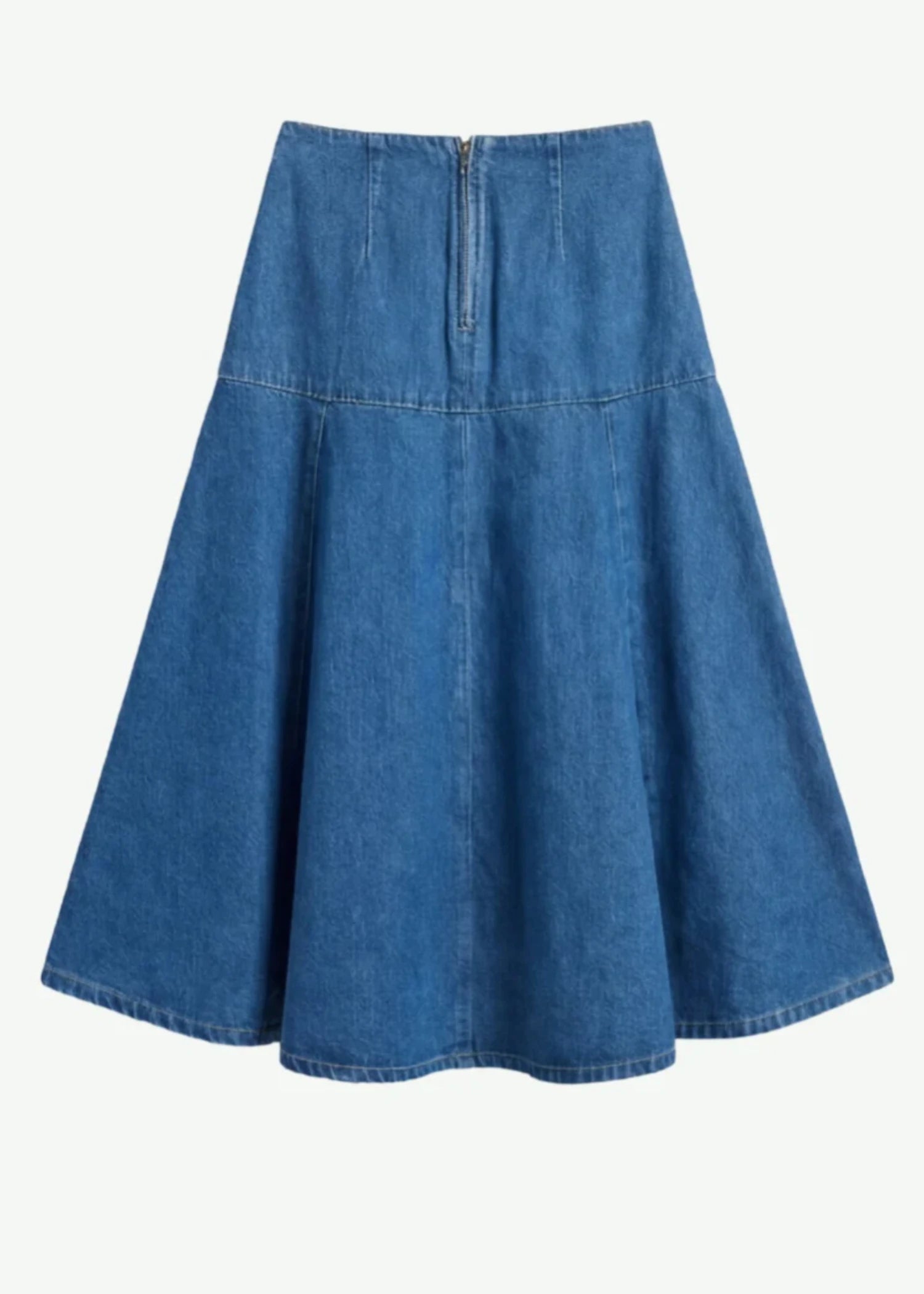 cotton Skirt in Denim