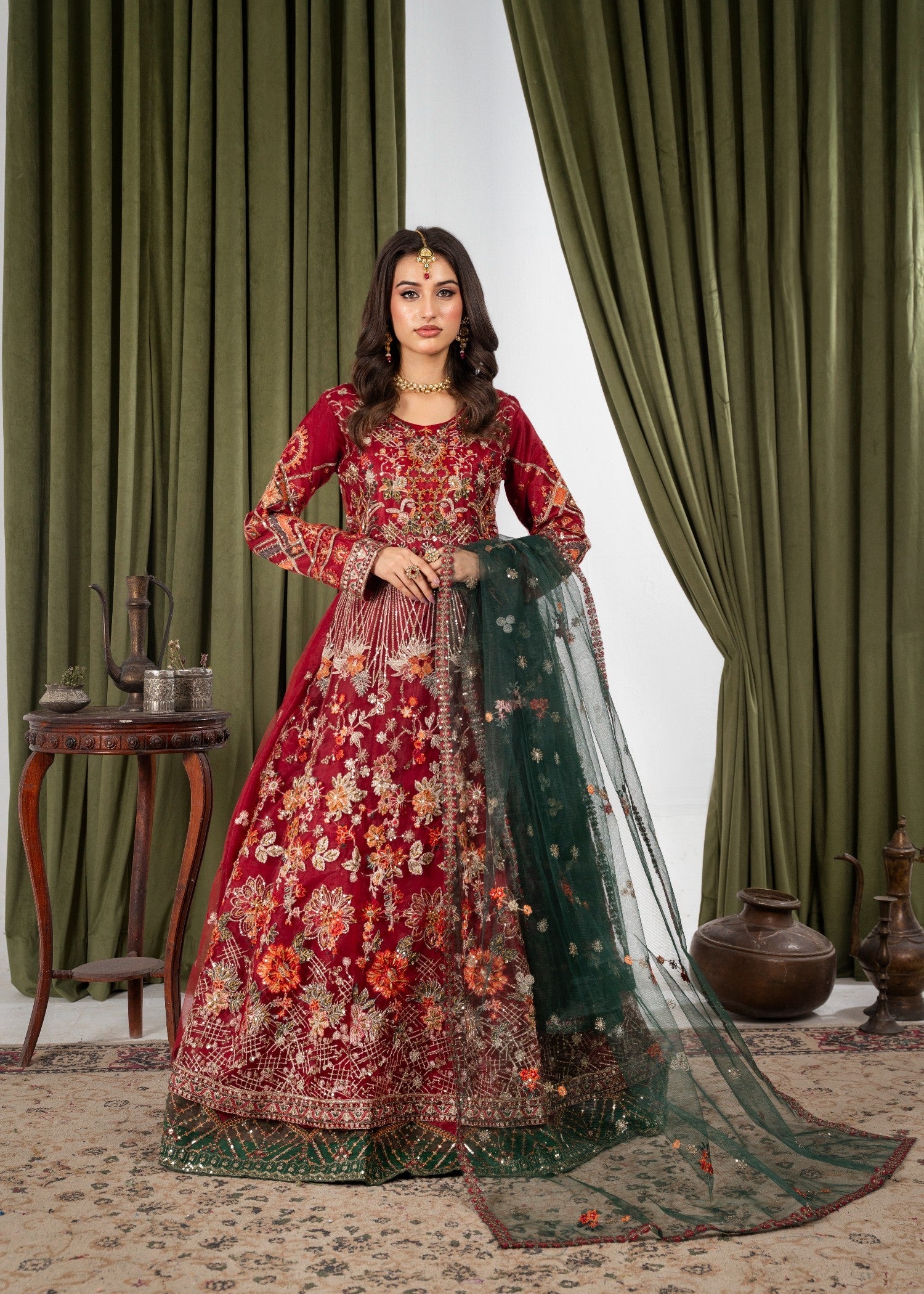 net Maxi in Maroon