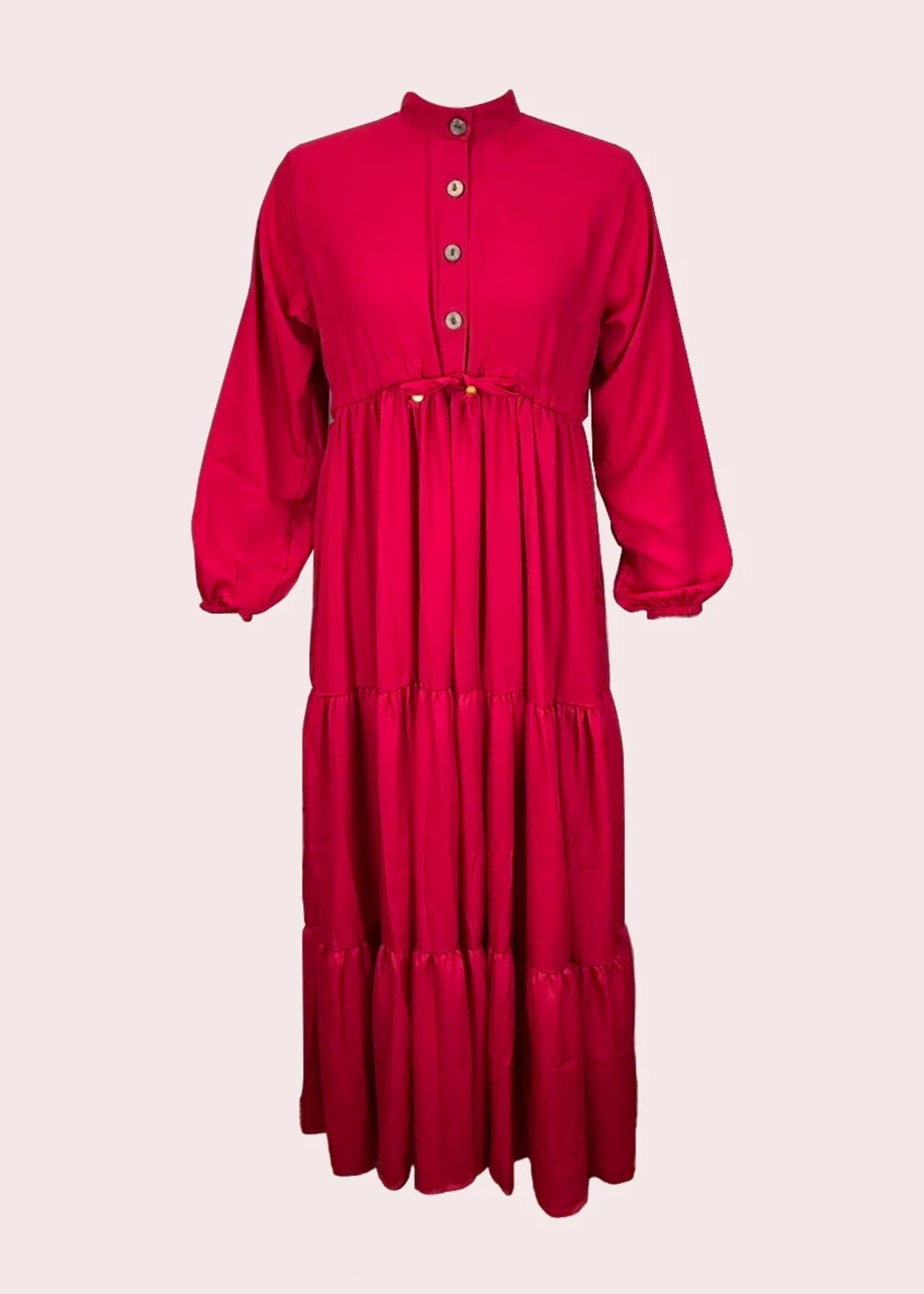 crepe georgette Dress in Red