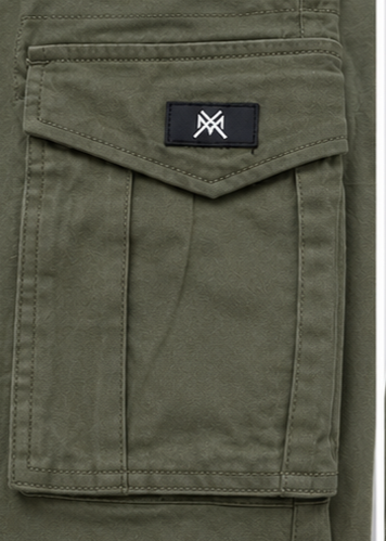 twill cotton Pants in Olive green by Xtramile Official