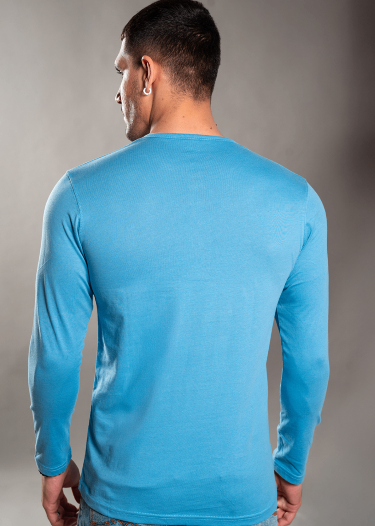 single jersey knit T Shirt in Dodger blue