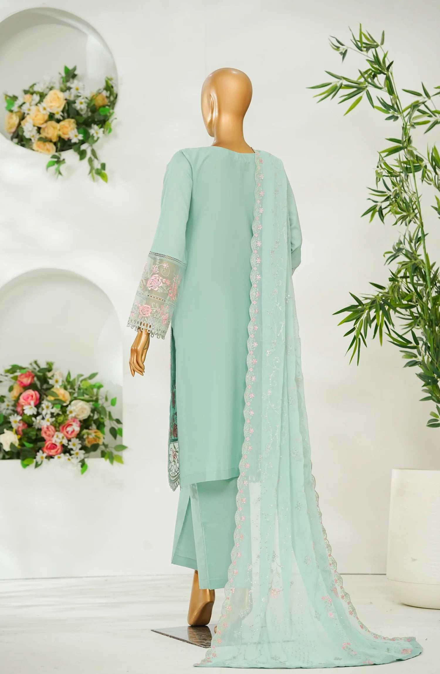 Stitched Luxury Lawn D- 5