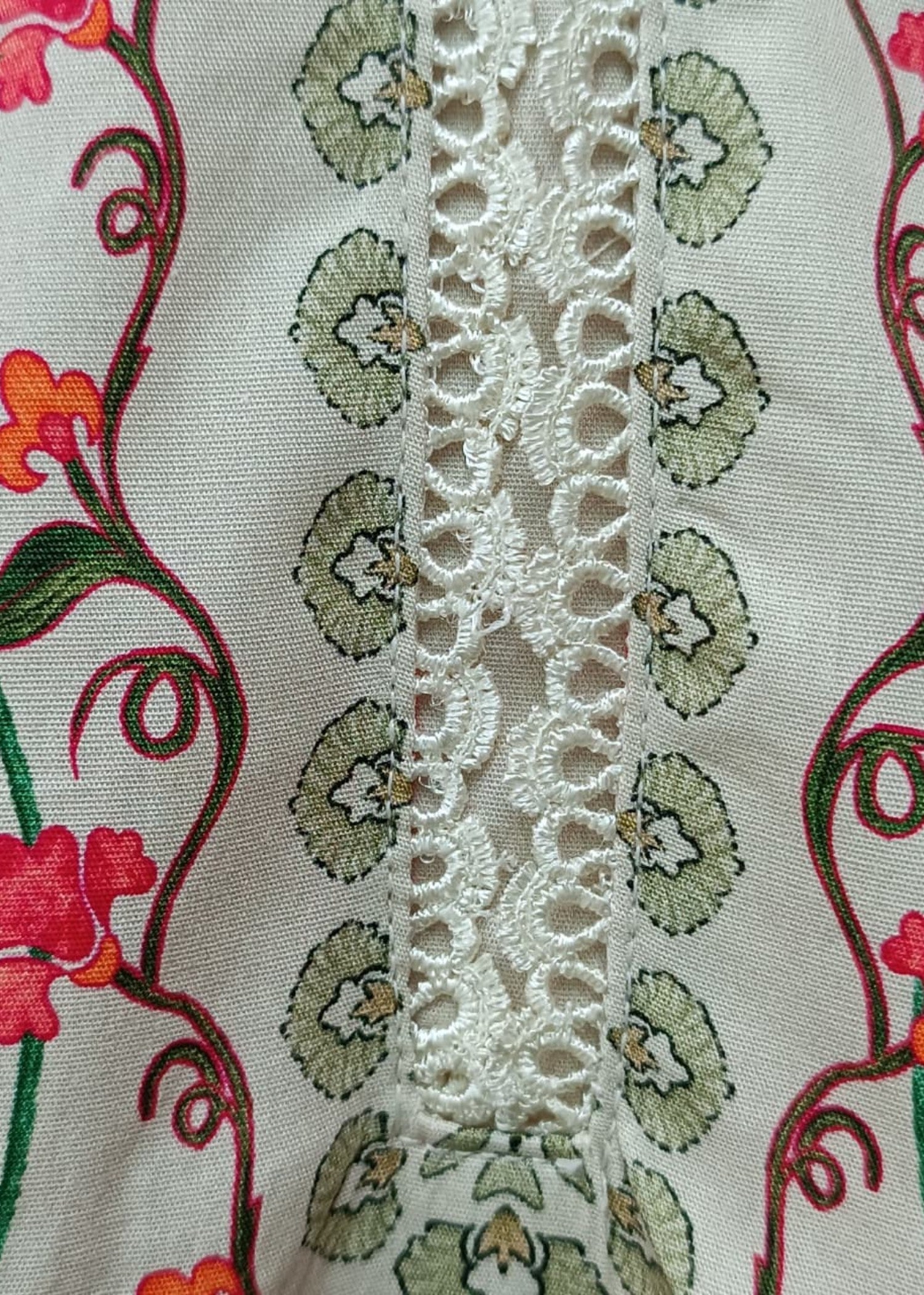 cotton satin Kurta Set in Multi
