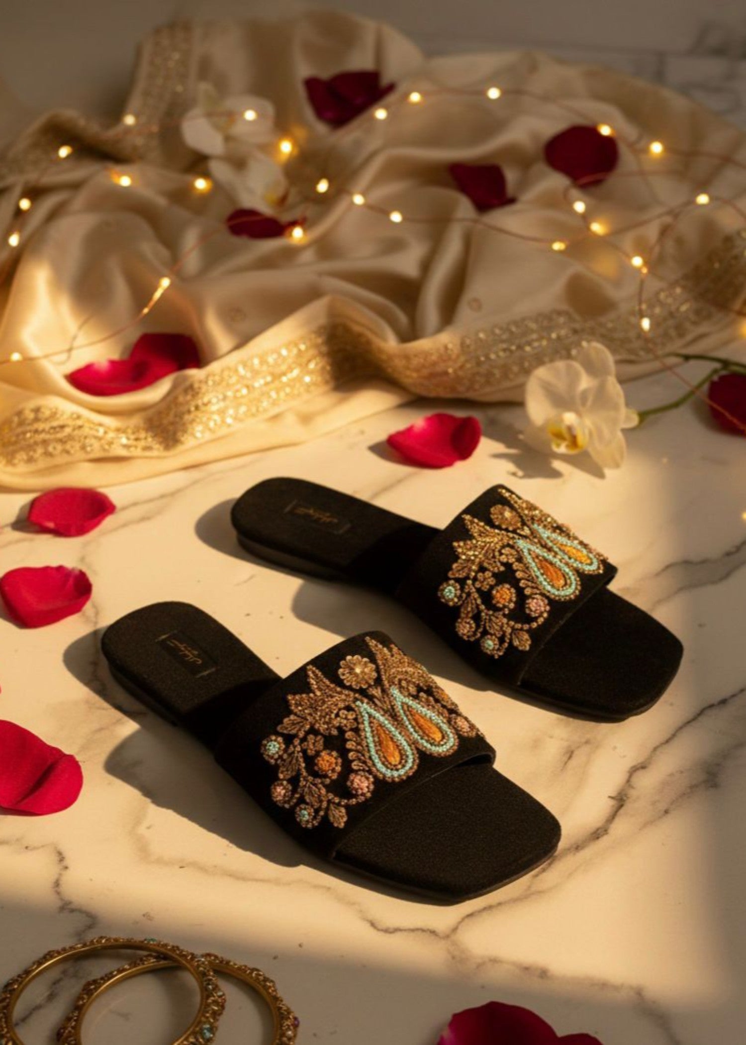 Slides in Black by - High Quality Women Slides IWW8525