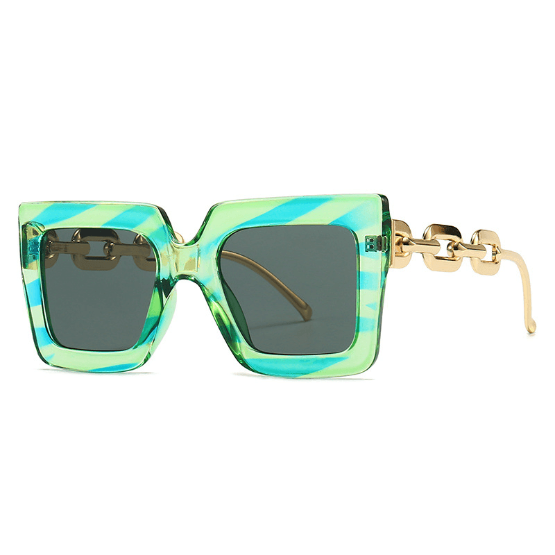 New European and American Fashion Retro Square Large Frame Sunglasses