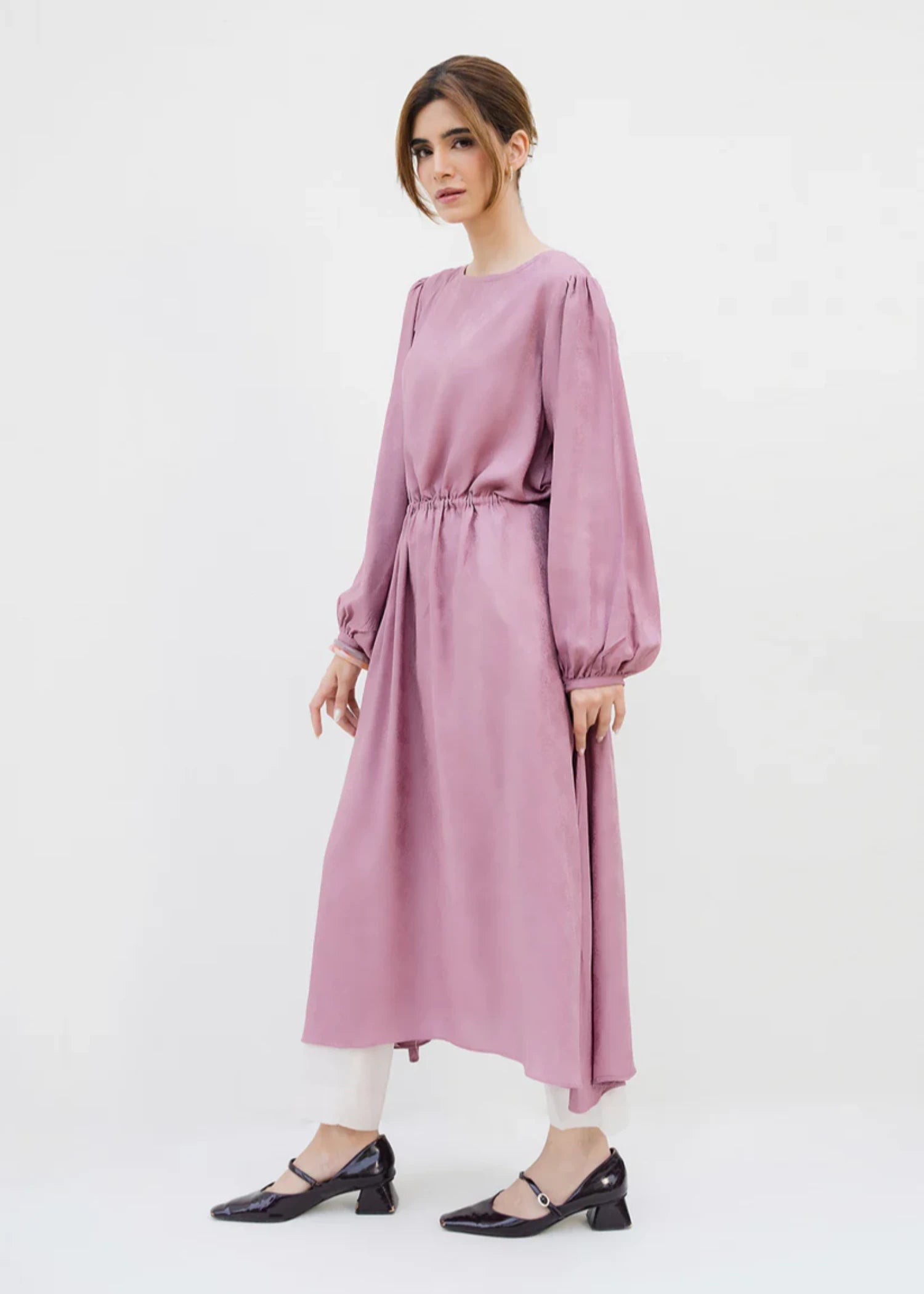 crepe Dress in Pink