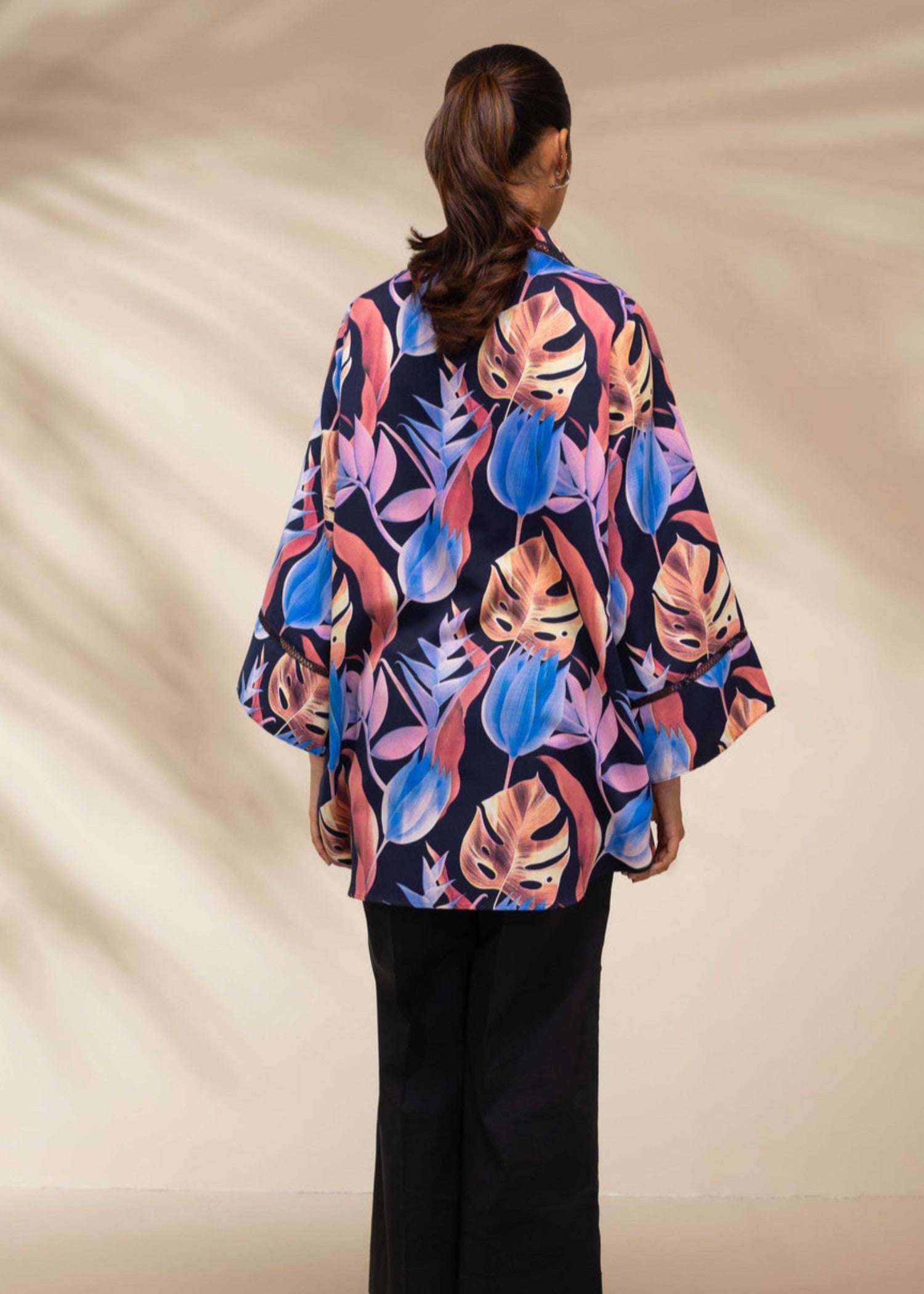 polyester Kurti in Black