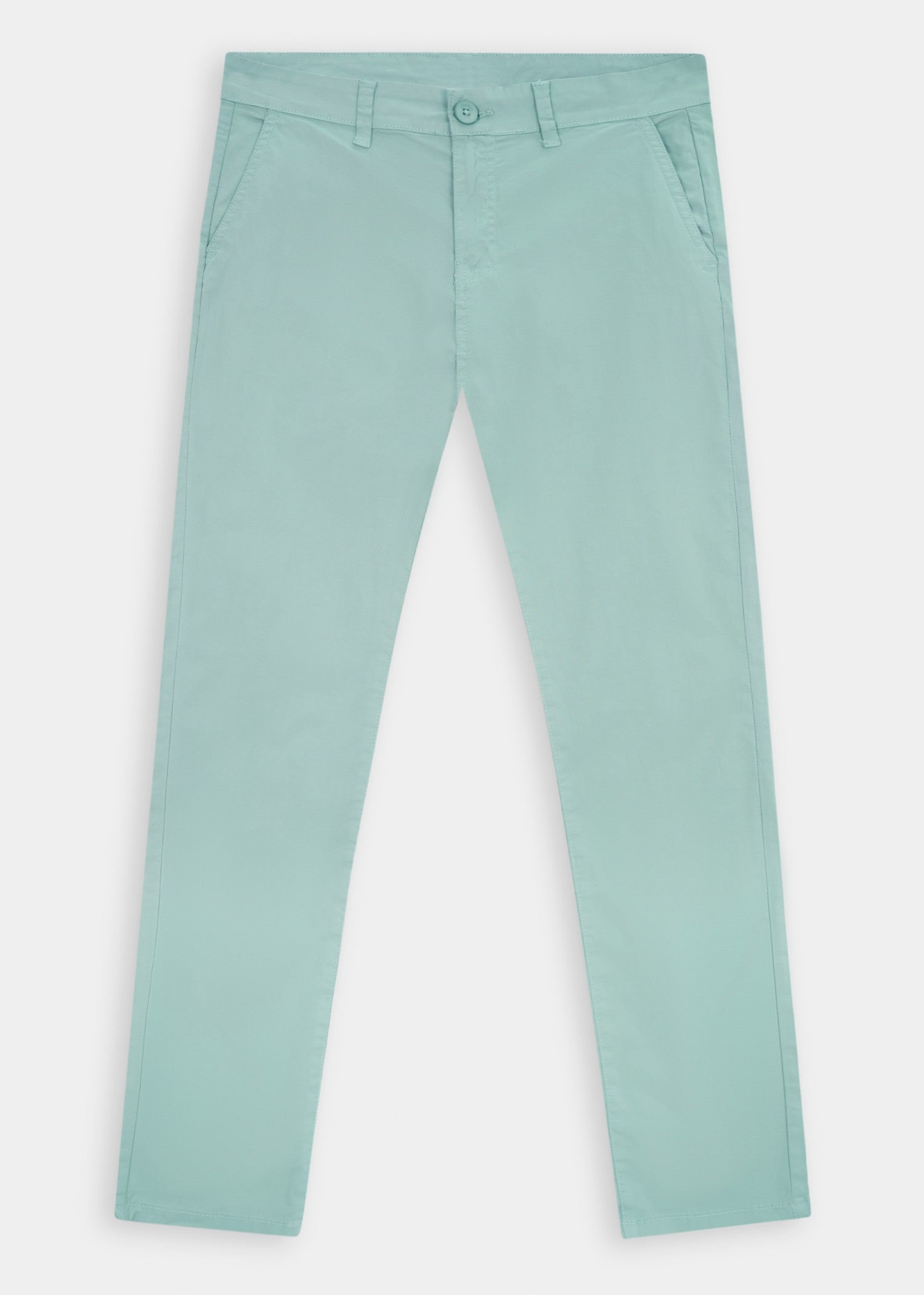cotton satin Pants in Light blue