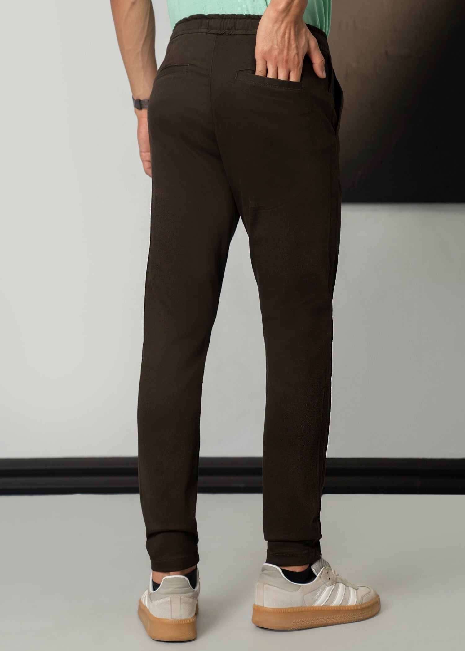 cotton Pants in Chocolate brown