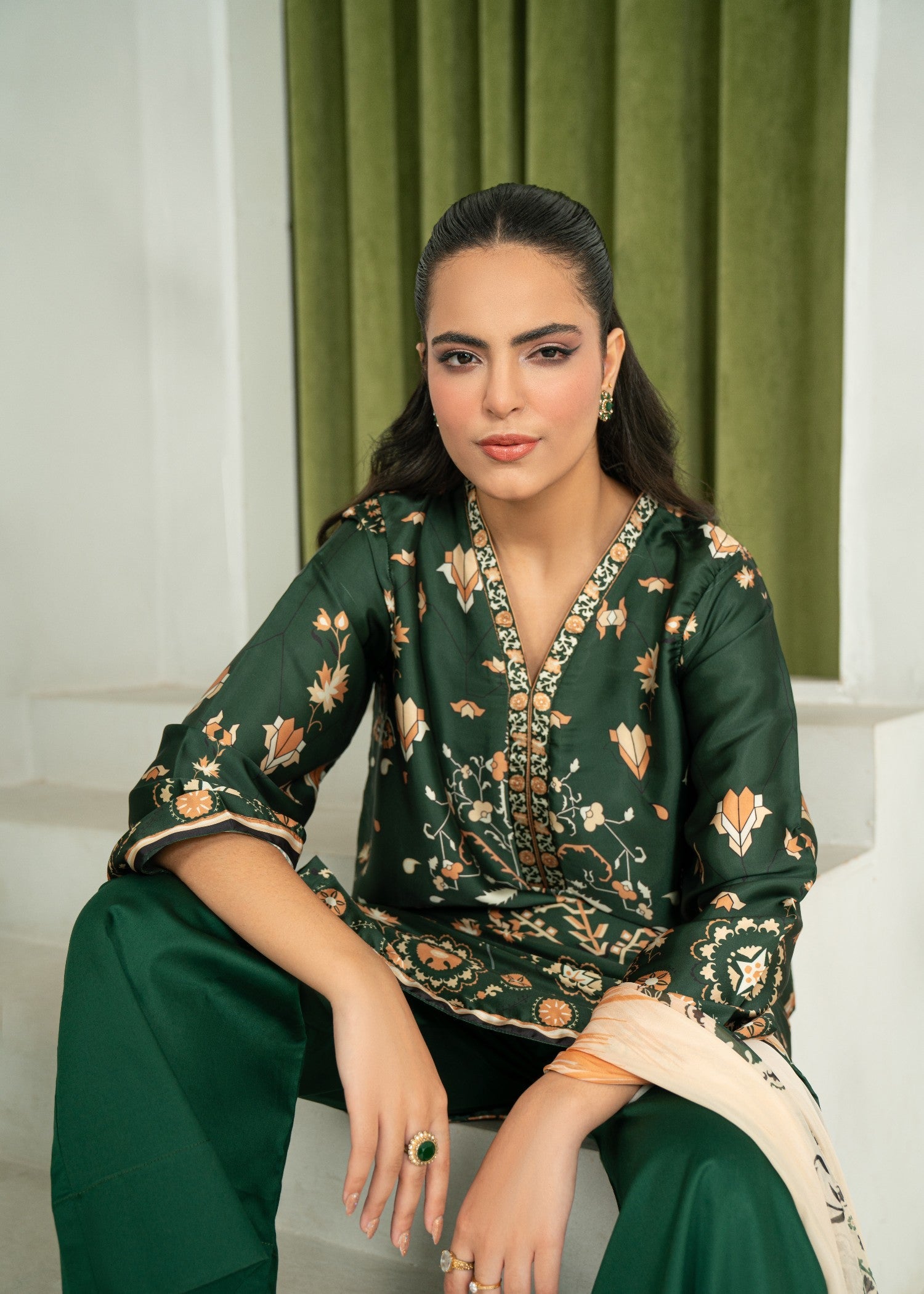 silk Unstitched in Green
