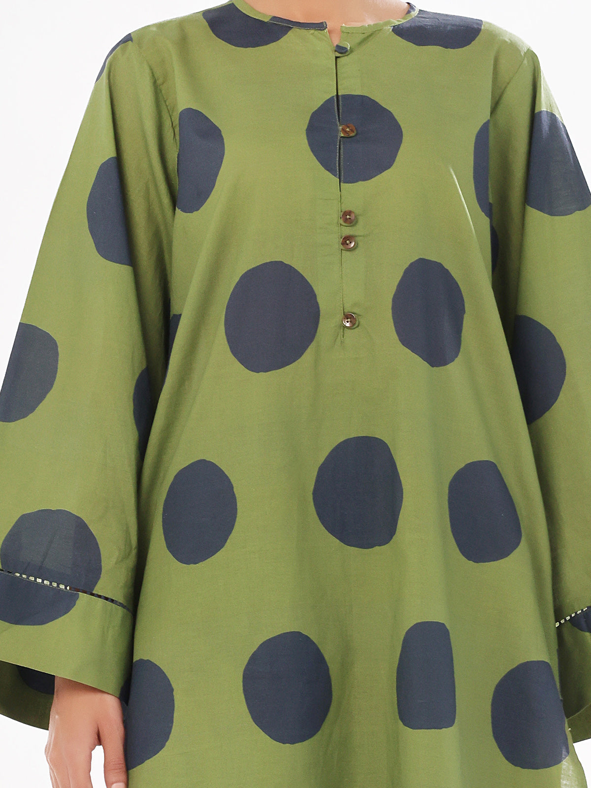 swiss lawn Co Ord Sets in Olive green