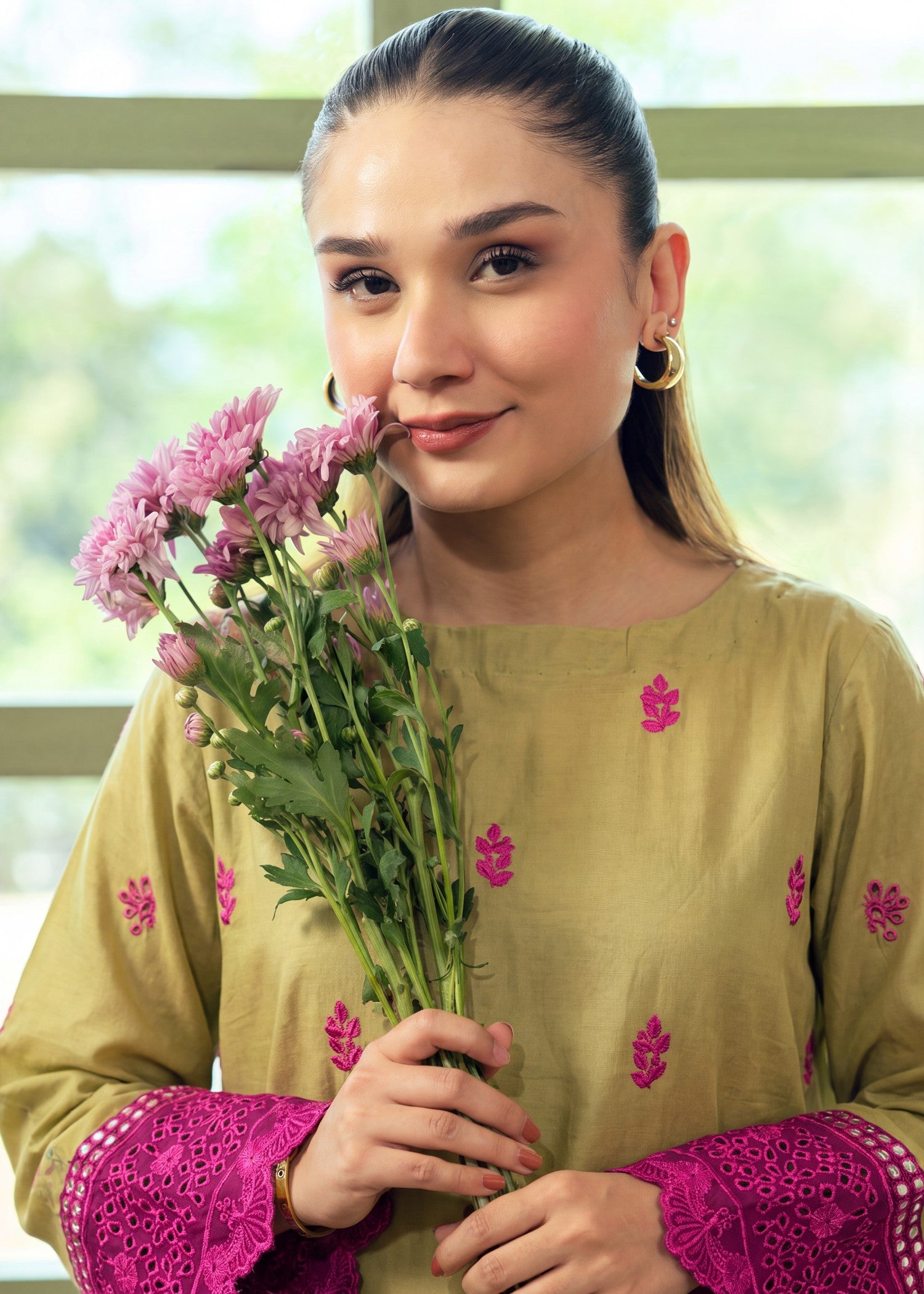 lawn Kurta Set in Flax