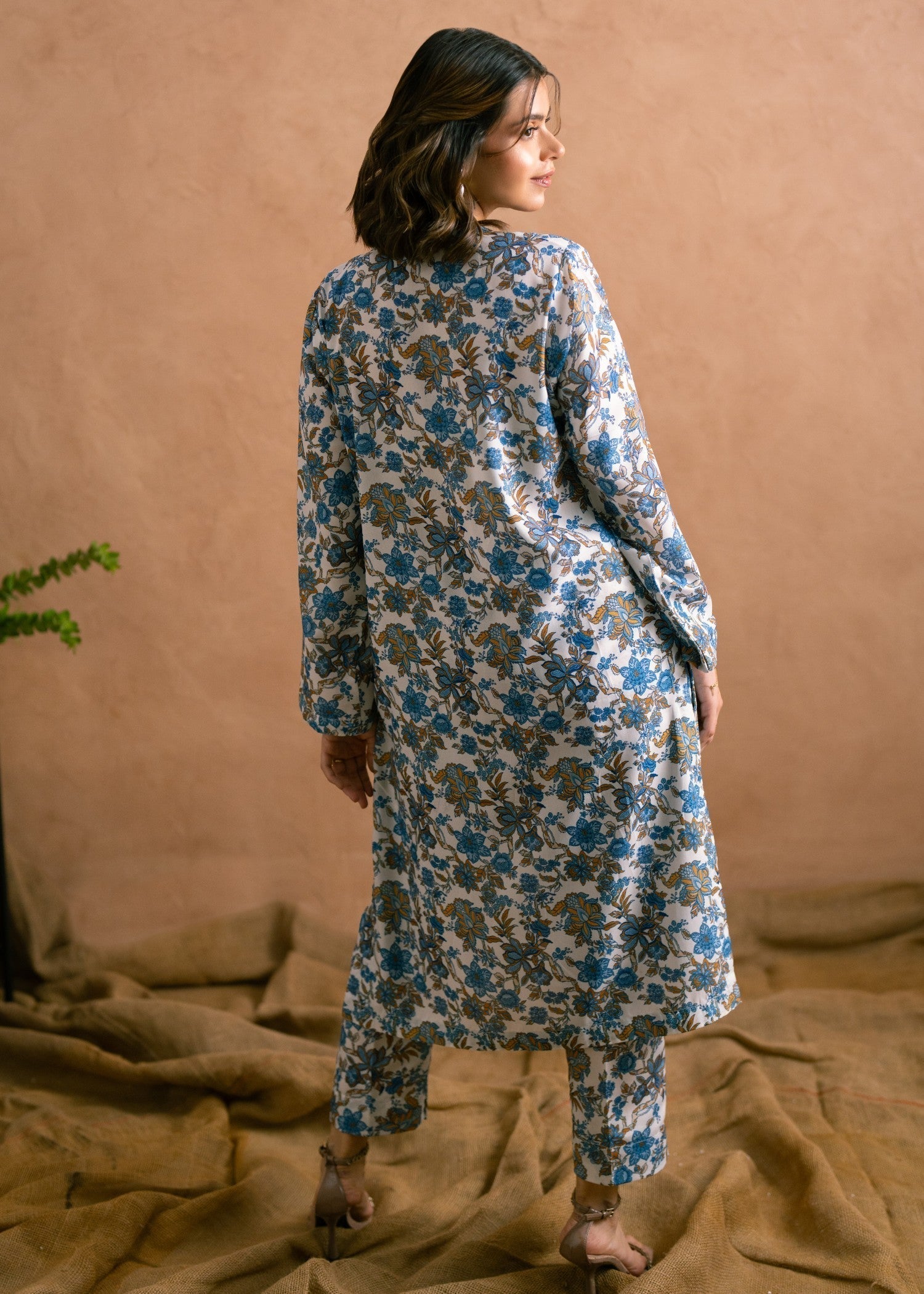 poly viscose Co Ord Sets in White