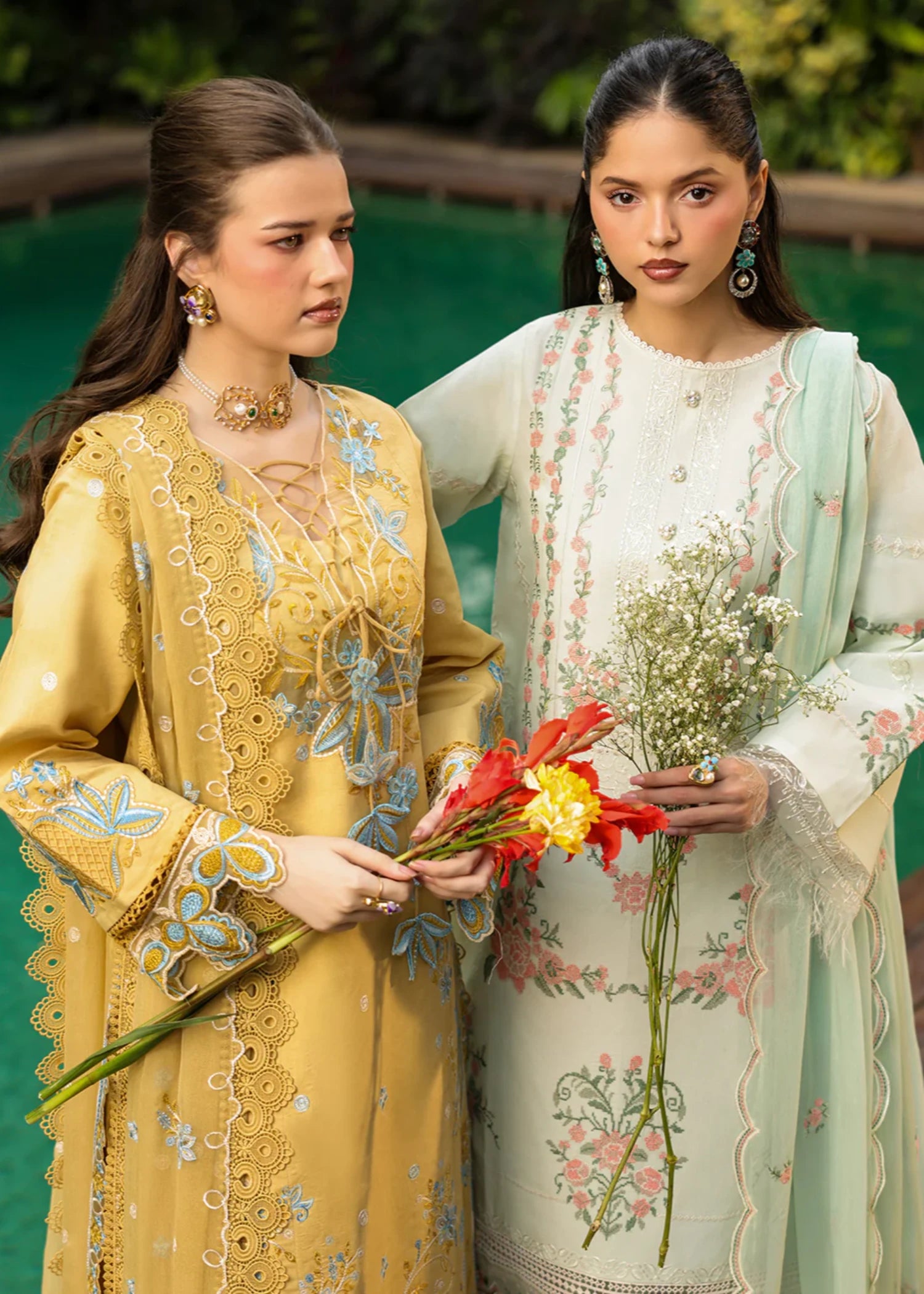 lawn Unstitched in Gold