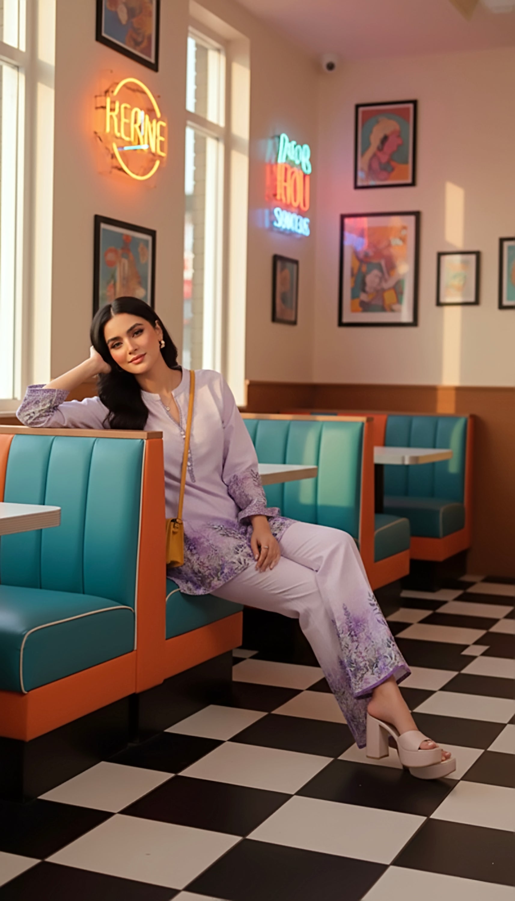 cambric Co Ord Sets in Lavender