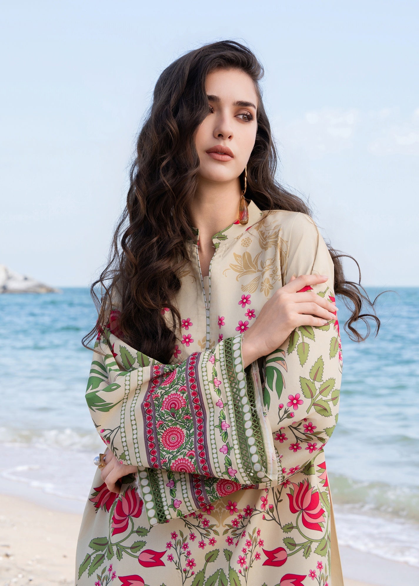 silk grip Kurta Set in Multi