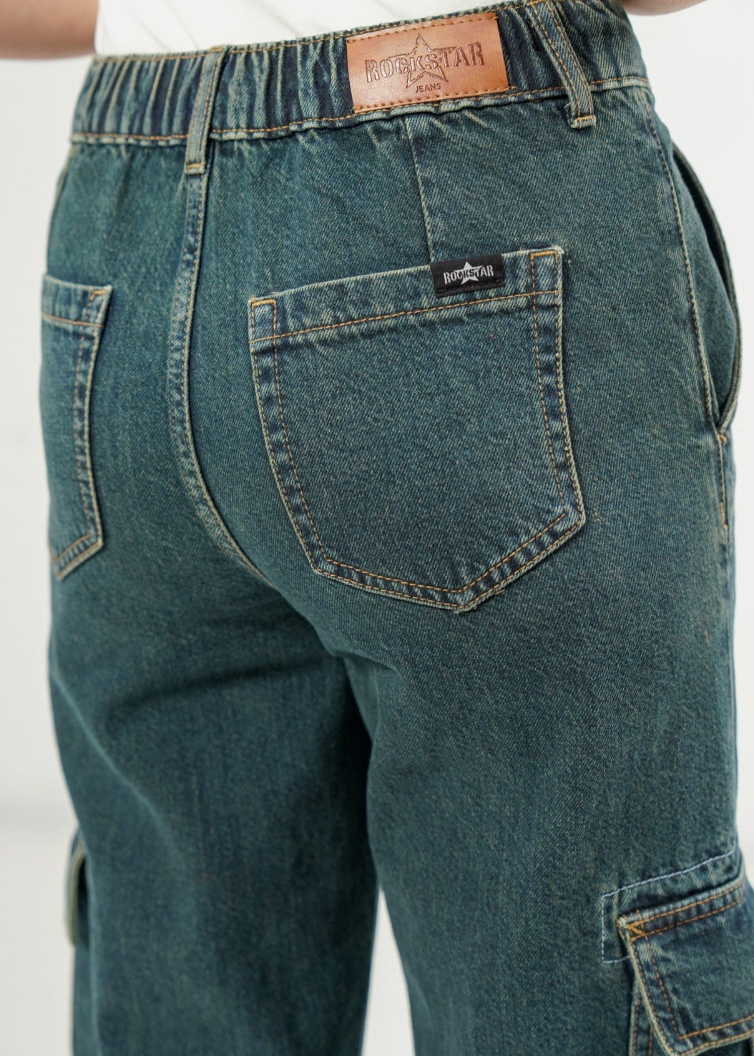denim Jeans in Hunter green