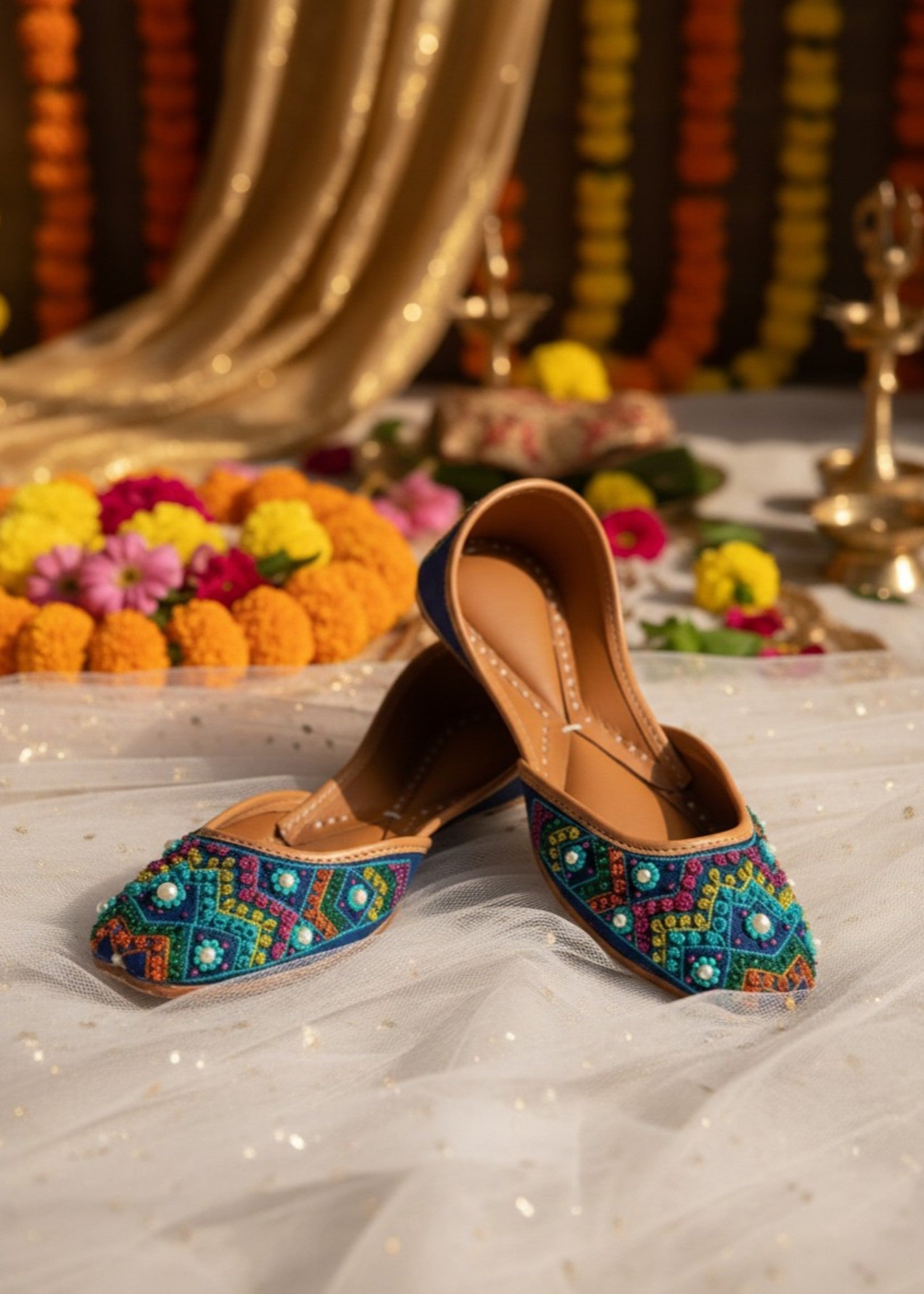 Khussa in Multi by - High Quality Women Khussa USK1877