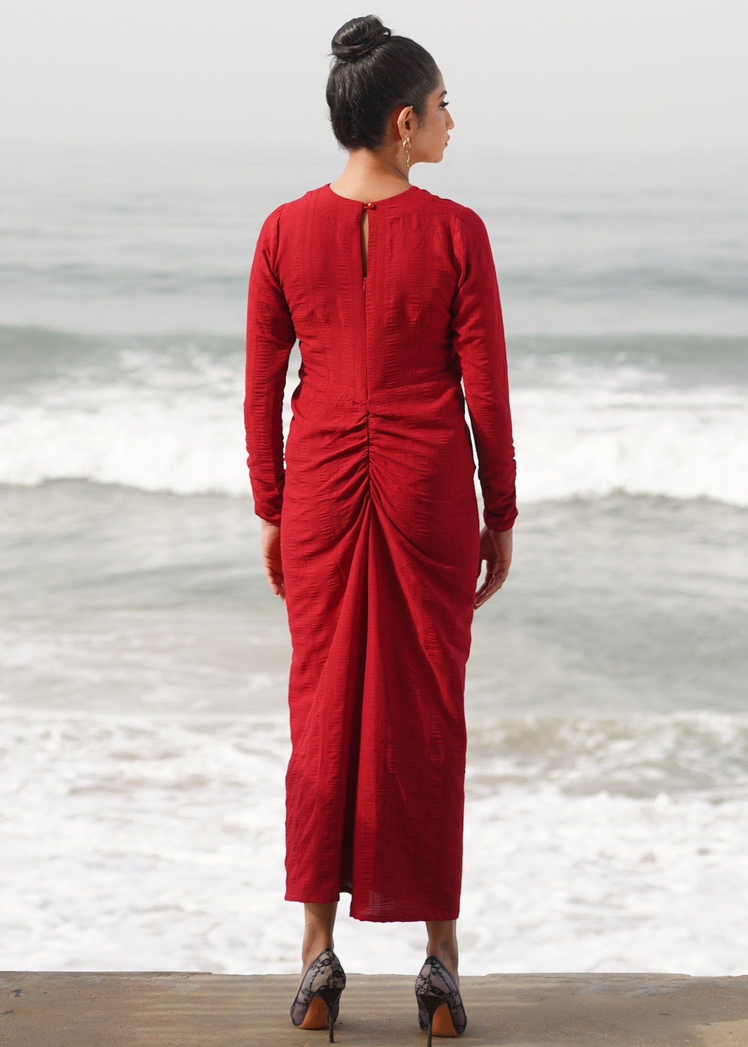 viscose Dress in Red