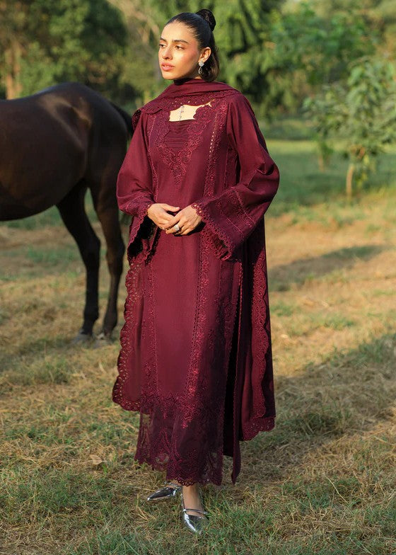 wool Unstitched in Burgundy