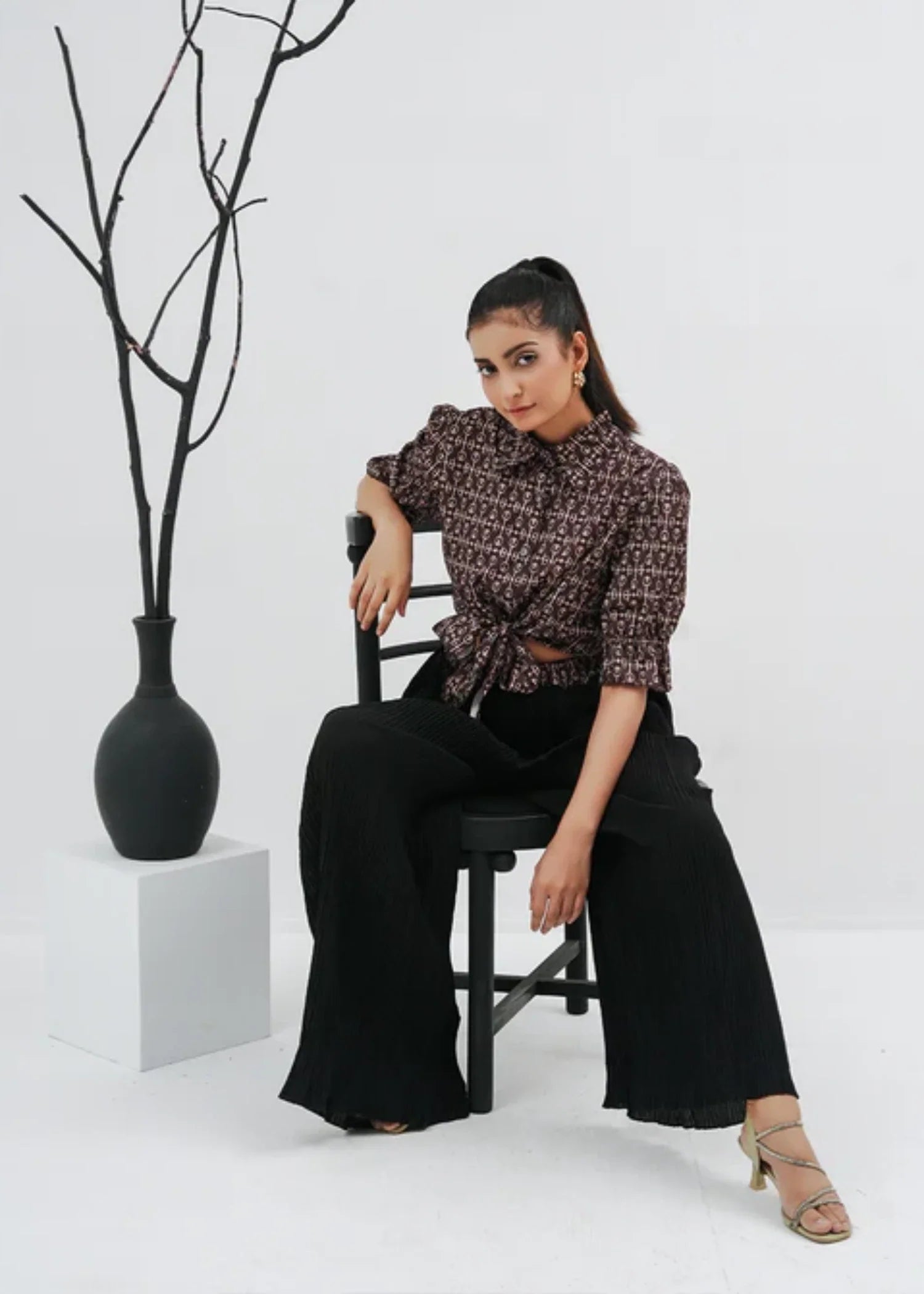 chiffon Co Ord Sets in Brown