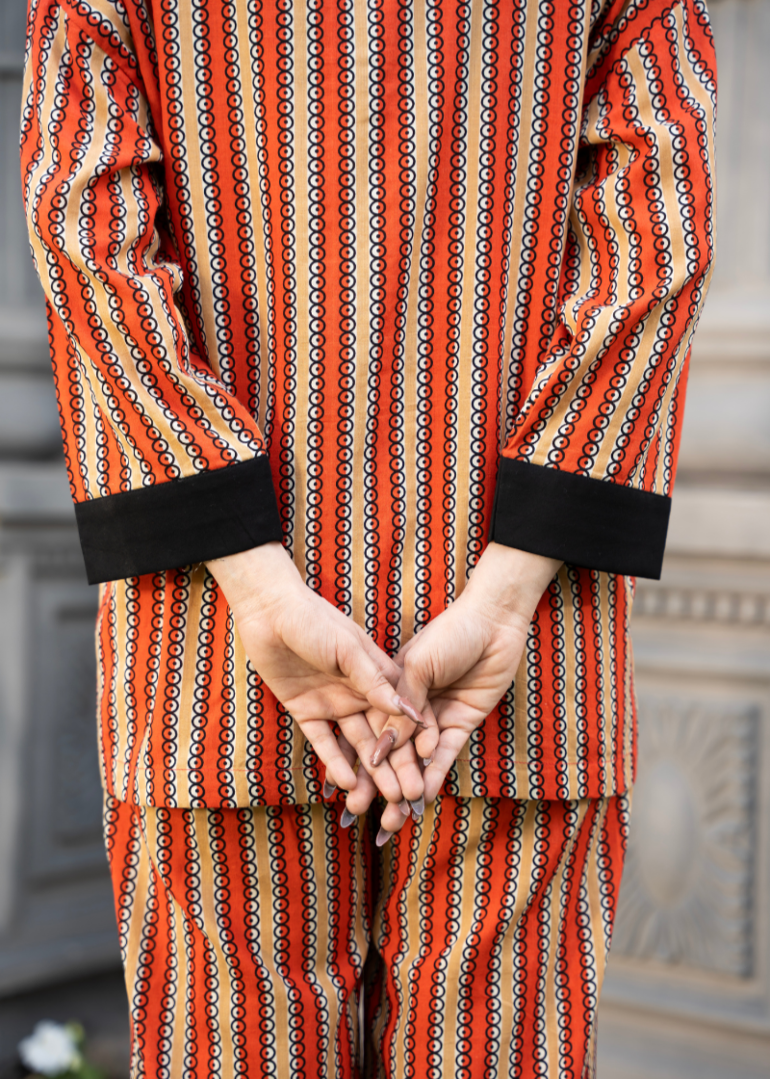 lawn Co ord Sets in Rust orange