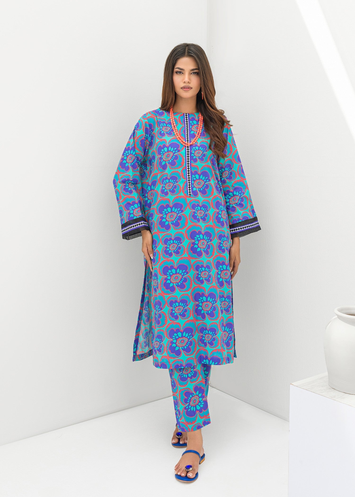 cambric Co Ord Sets in Turquoise