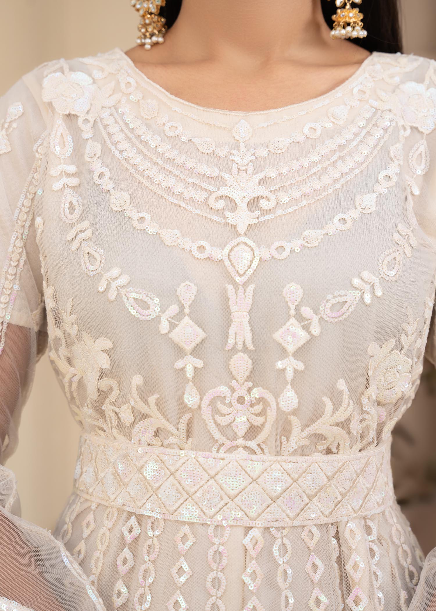 net Maxi in Off-white