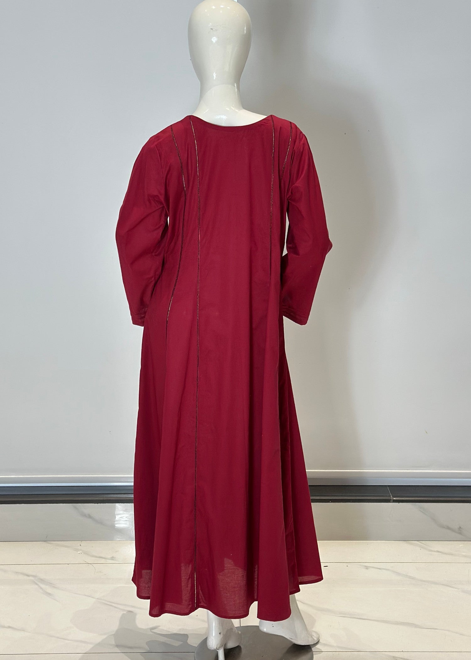 cotton Maxi in Maroon