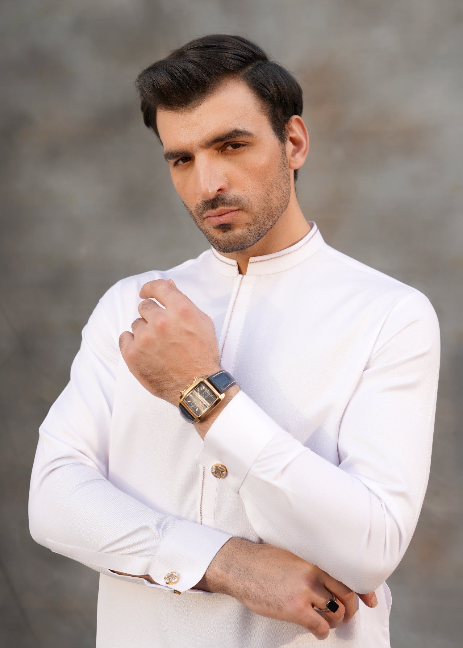 blend boski Kurta Set in White