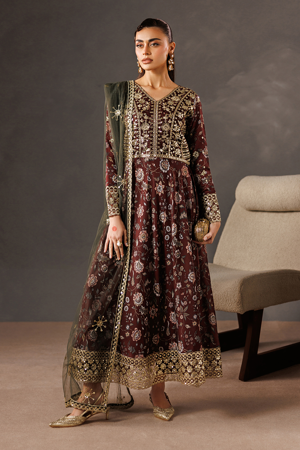 silk Maxi in Espresso brown