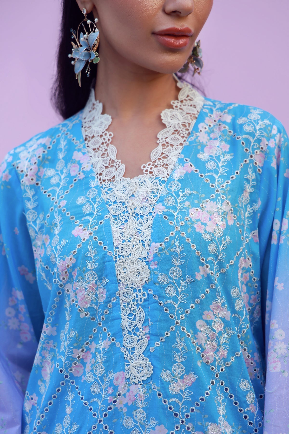 Mirha Lawn – Indigo Amethyst