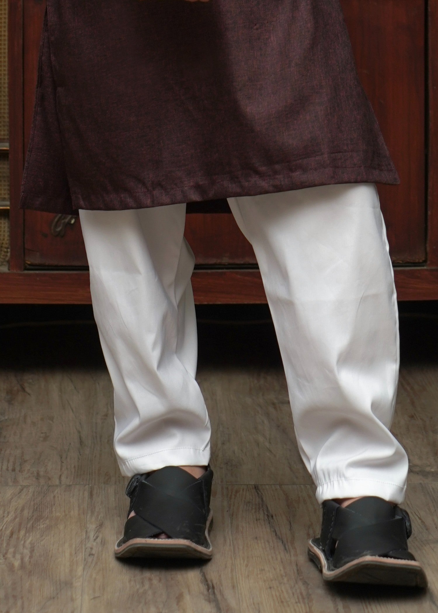 cotton Trousers in White