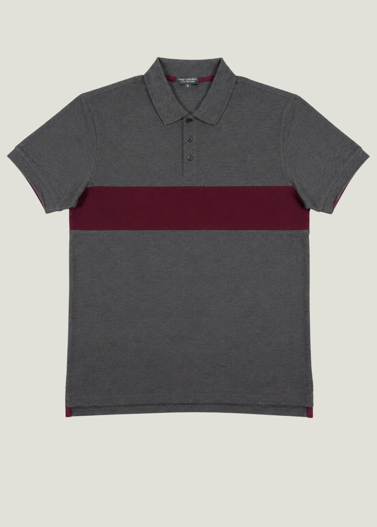 polycotton Polo Shirt in Charcoal