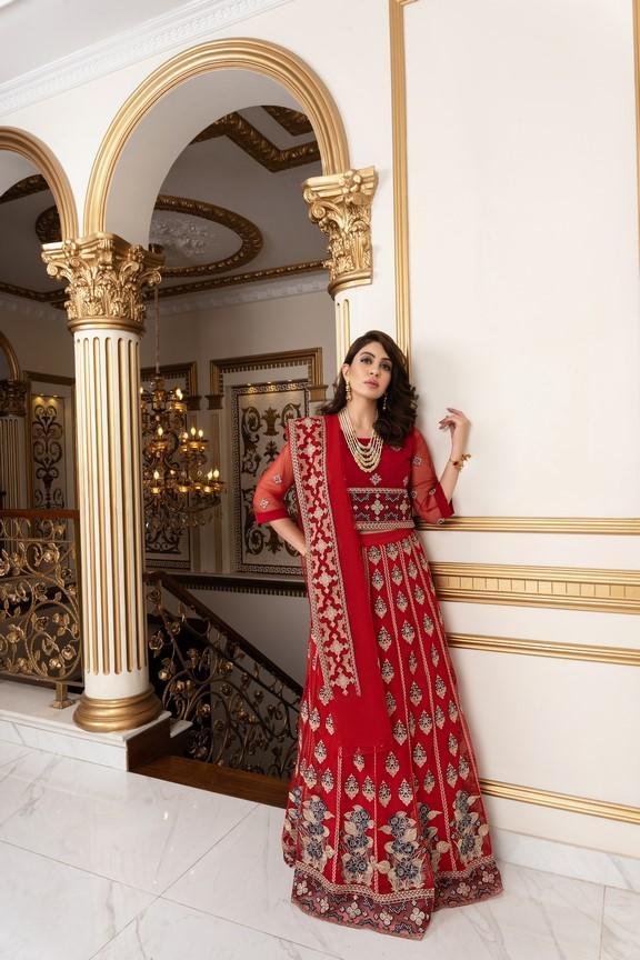net Unstitched in Red