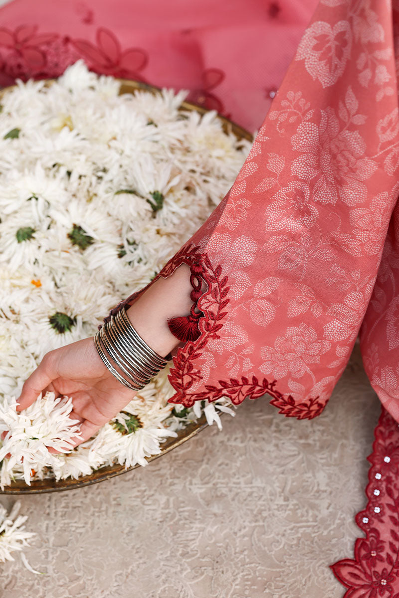 Festive – Peach Atelier - Printed & Embroidered Lawn