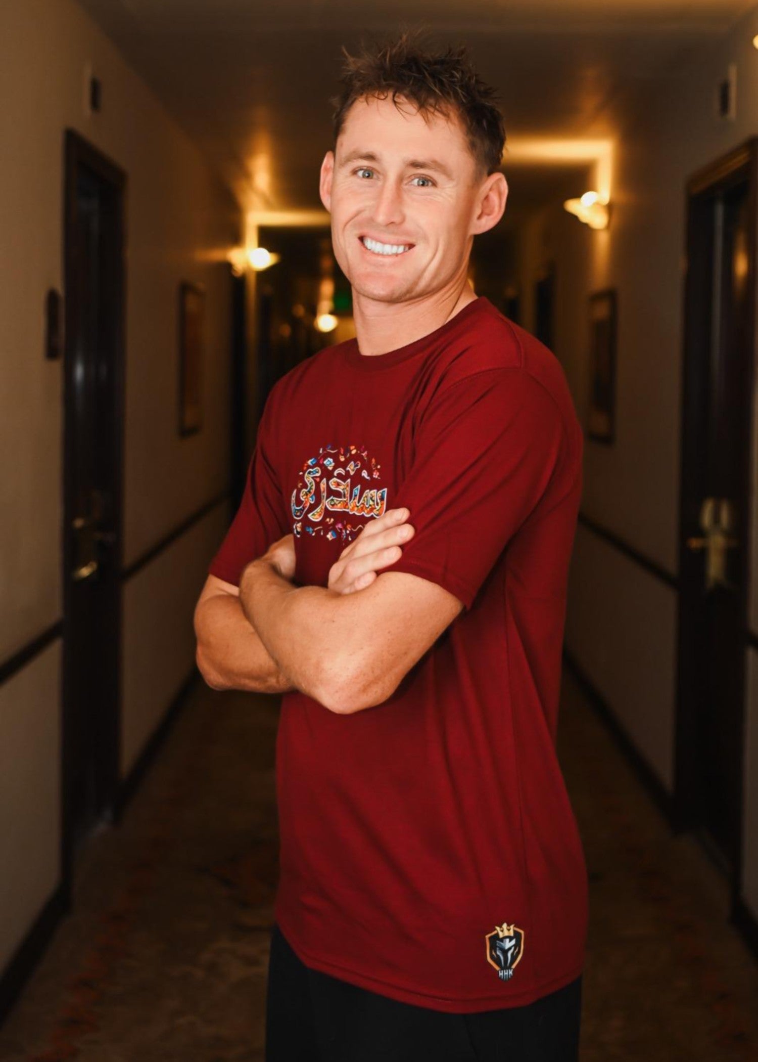 cotton T Shirt in Red