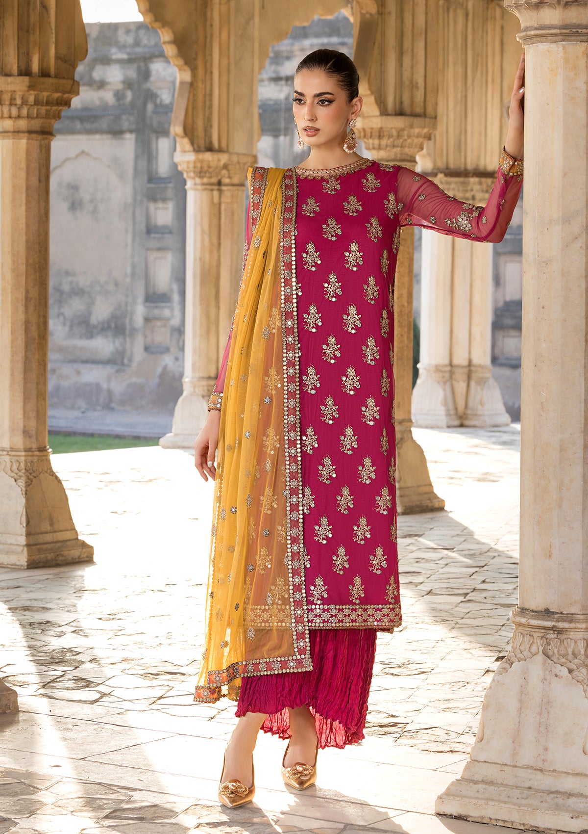 net Unstitched in Red