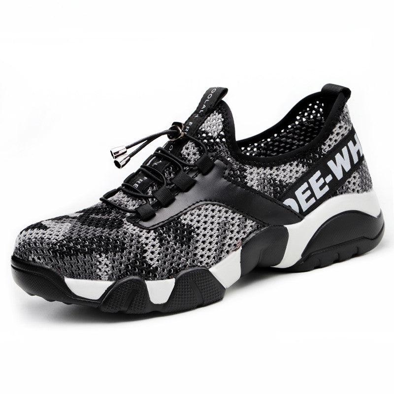 Men's Summer Breathable Large Mesh Labor Protective Shoes
