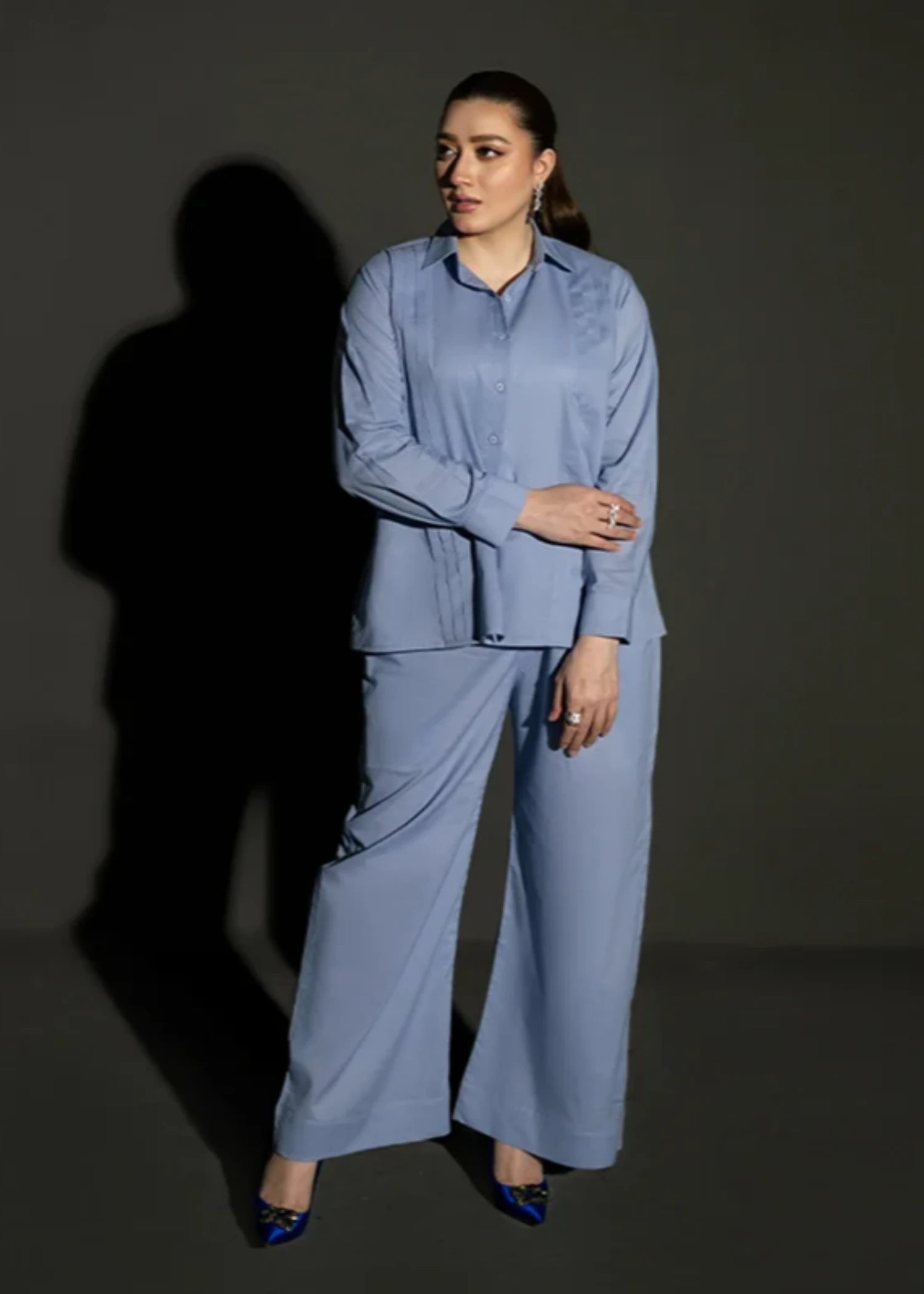crepe Co Ord Sets in Blue