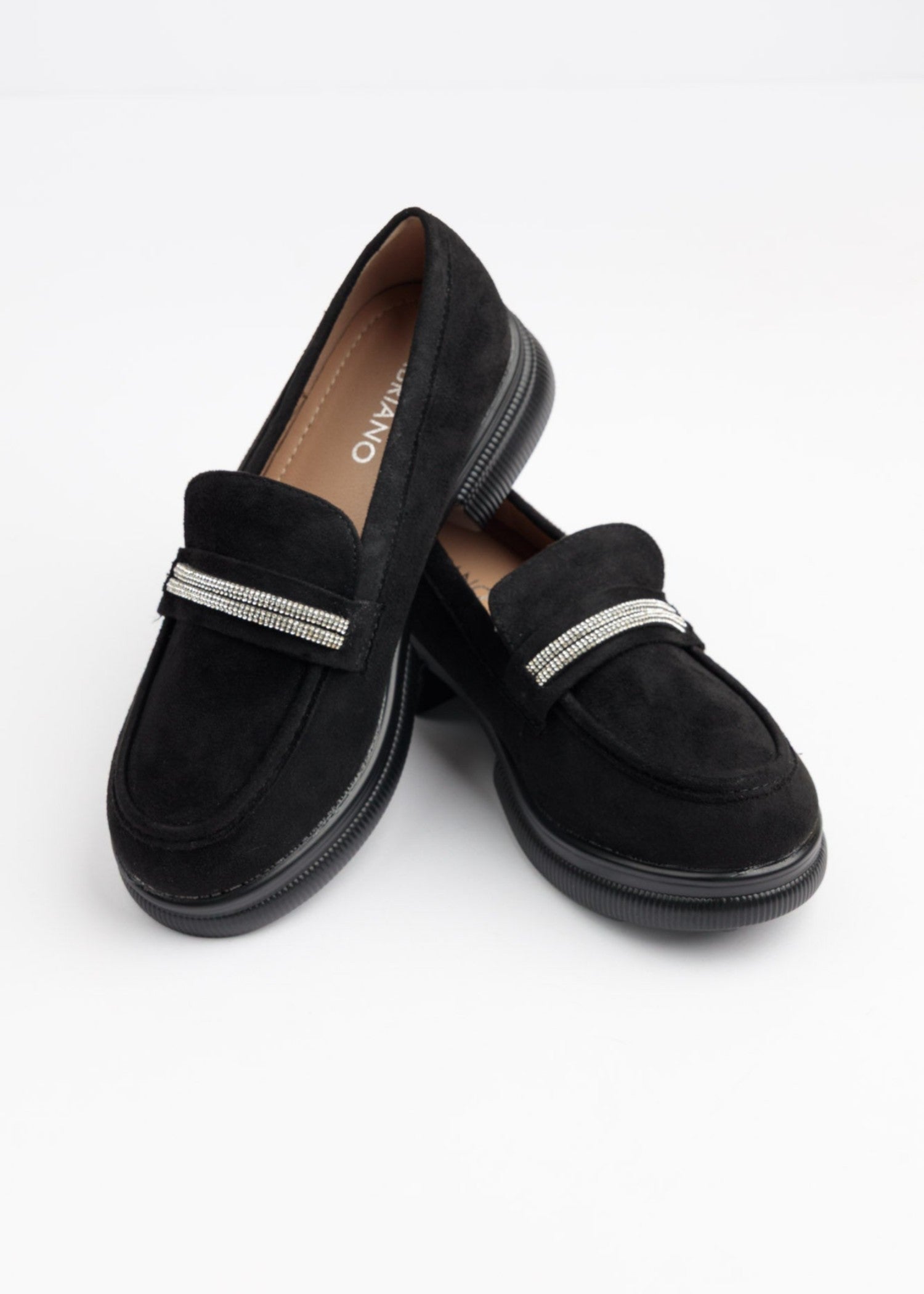 Loafers in Black by - High Quality Women Loafers ICJ6017