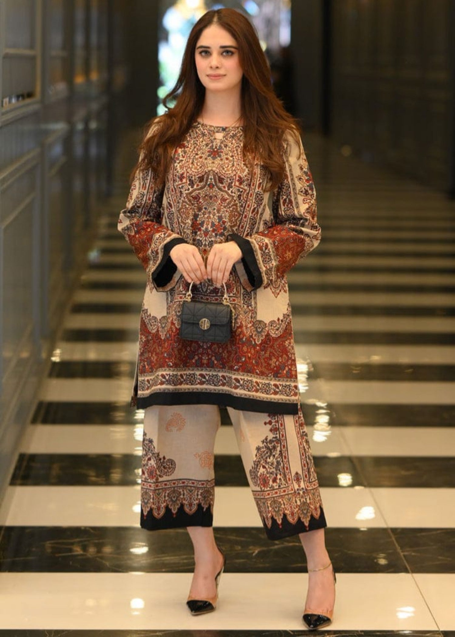 poly lawn Co Ord Sets in Multi