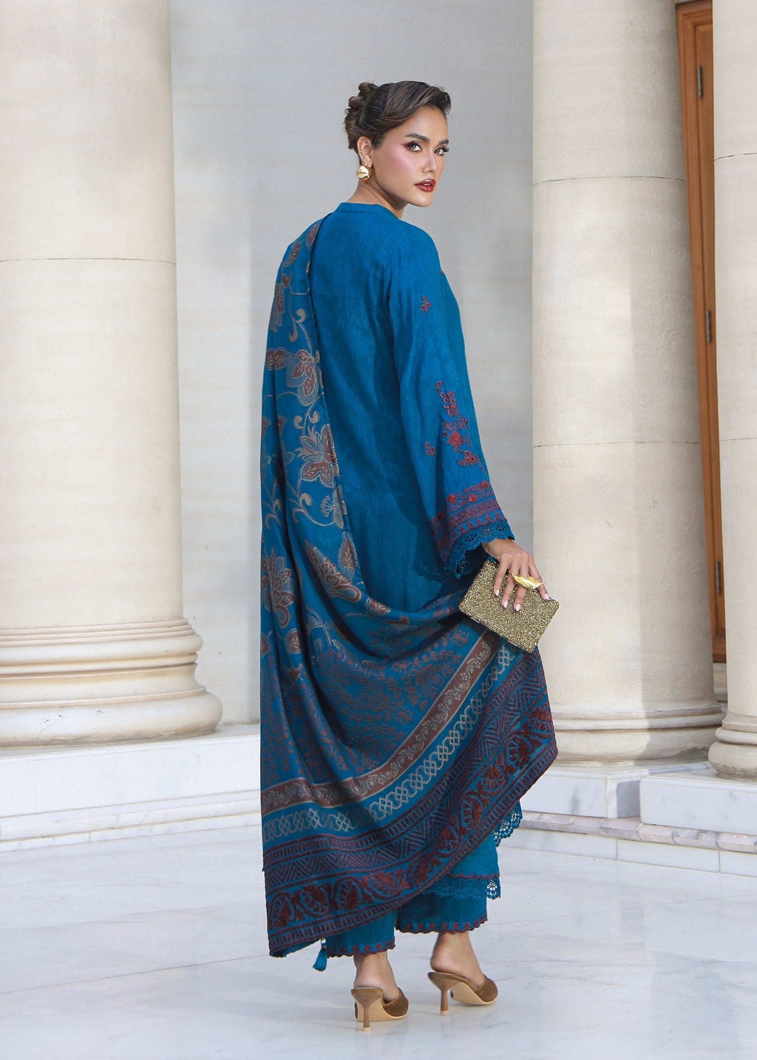 jacquard Unstitched in Blue